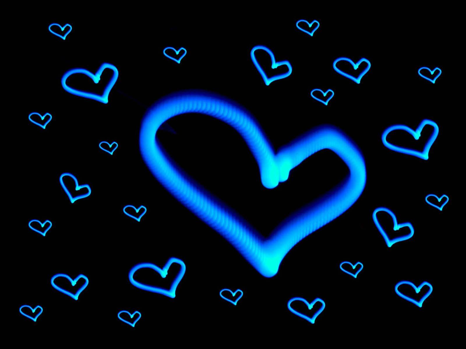 1254369 HD Blue Heart Love Art  Rare Gallery HD Wallpapers