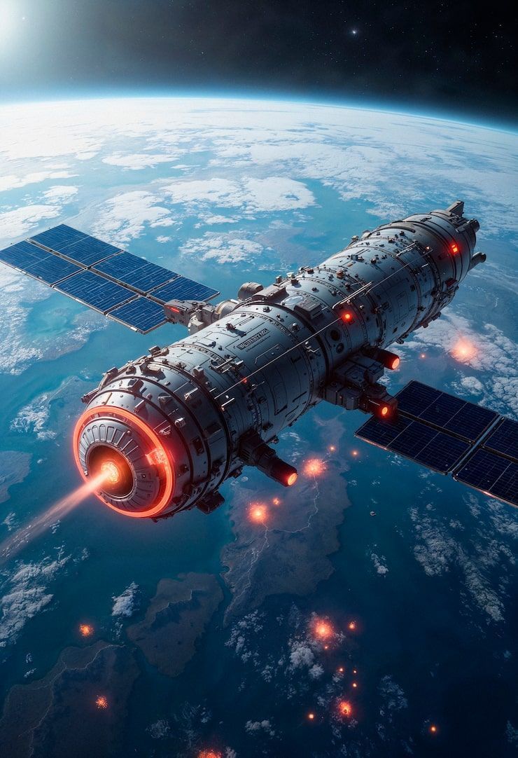 740x1082 Orbital space flight Image