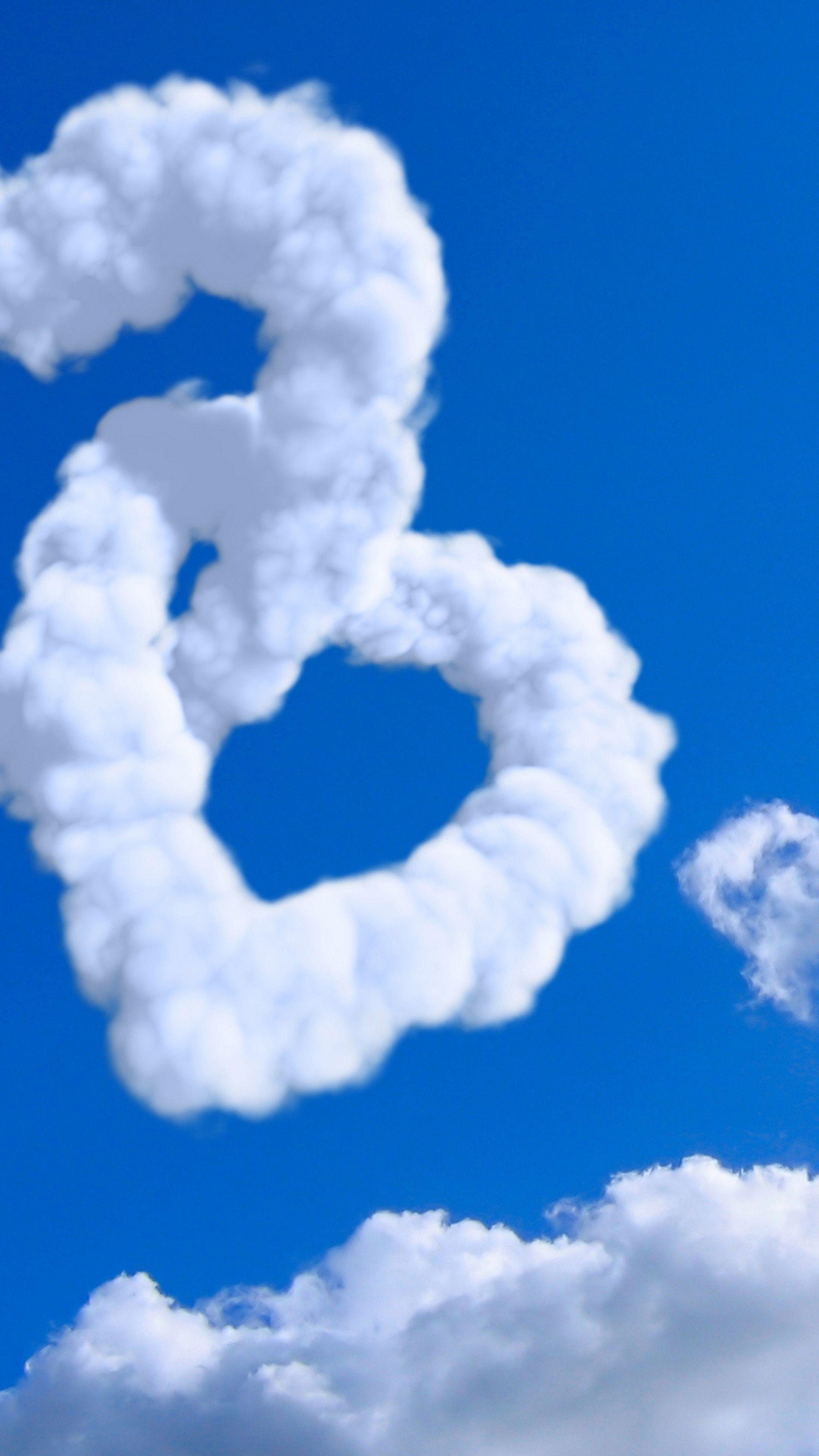 2160x3840 Wallpaper heart, 5k, 4k wallpaper, 8k, cloud, blue sky, Nature