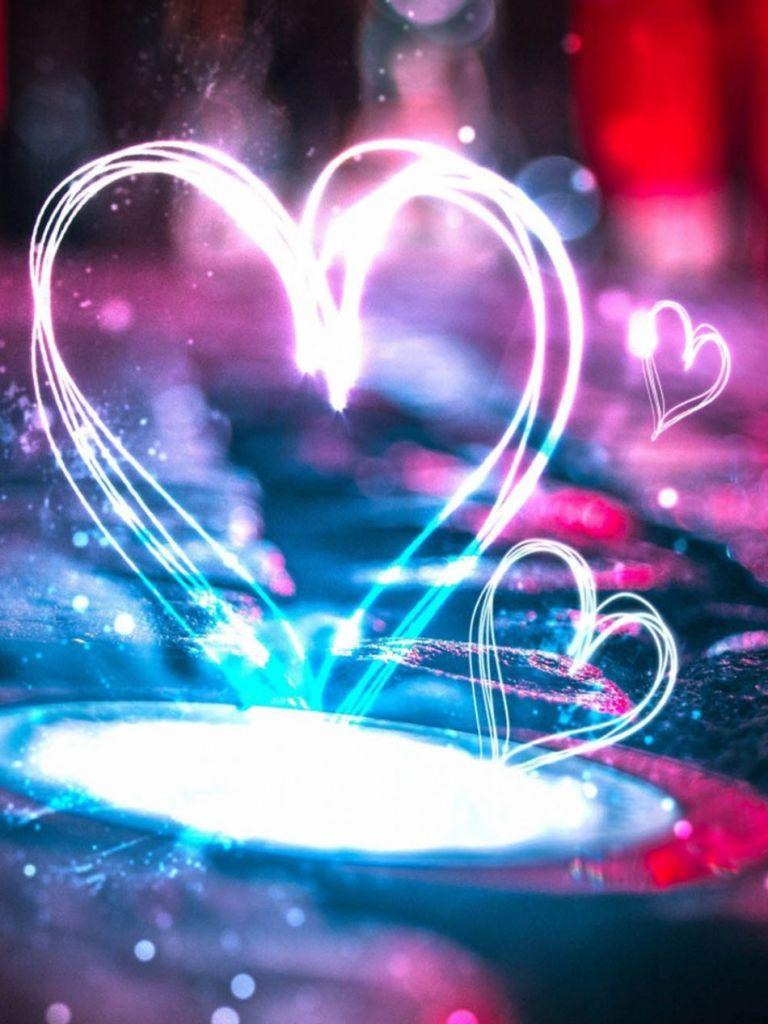 768x1024 Free download Download Heart Shape Lights Pure 4K Ultra HD Mobile Wallpaper [950x1520] for your Desktop, Mobile & Tablet. Explore Mobile Wallpaper HD. Free Wallpaper for Cell Phones, Best