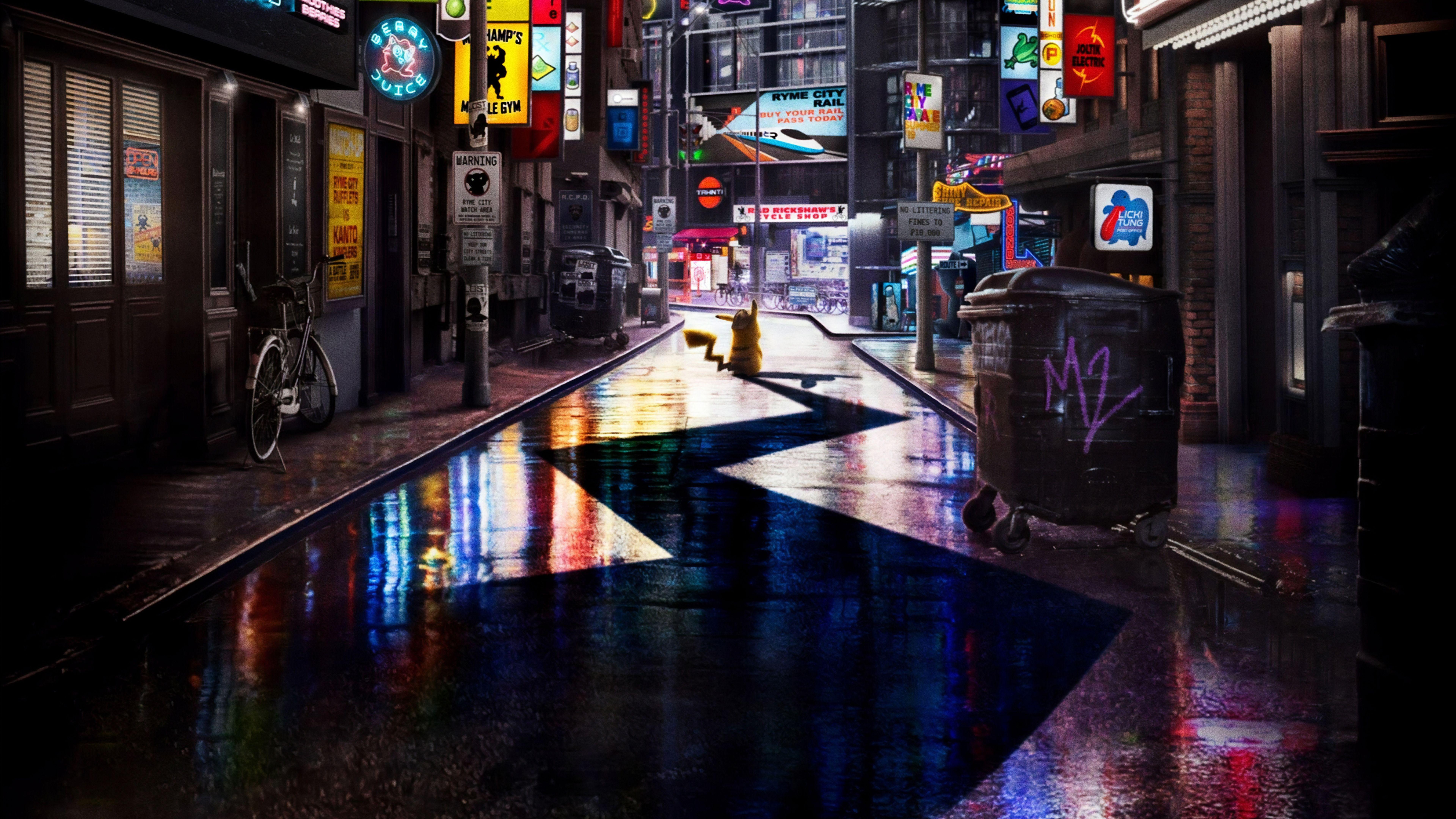 7680x4320 POKÉMON Detective Pikachu 2019 4K 8K Wallpaper. HD Wallpaper