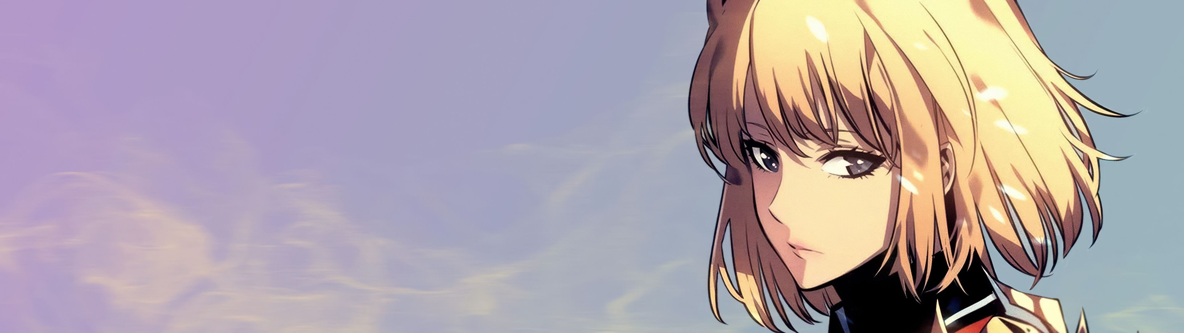3840x1080 Cha Hae In Wallpaper 4K, 5K, Solo Leveling, Anime Girl