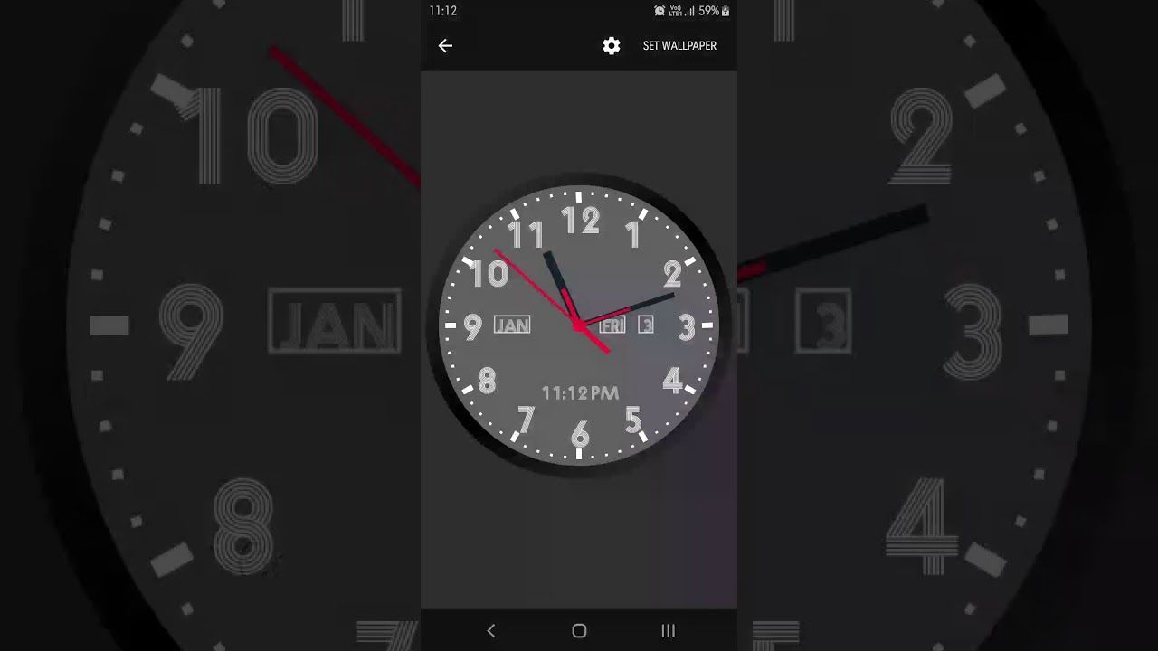 1280x720 Analog Clock Live Wallpaper for Android the APK from Uptodown