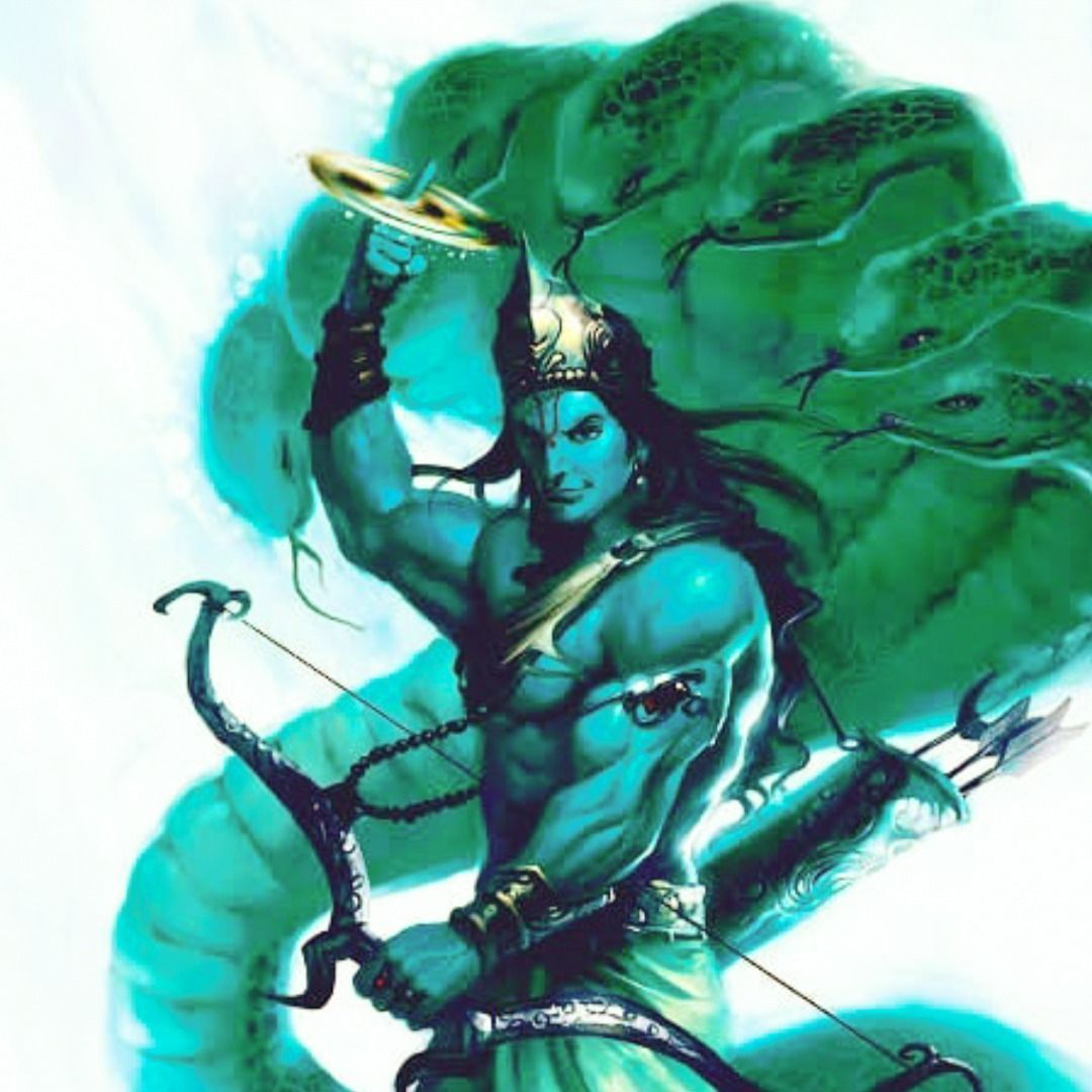 1080x1080 Lord Krishna Chakra Wallpaper
