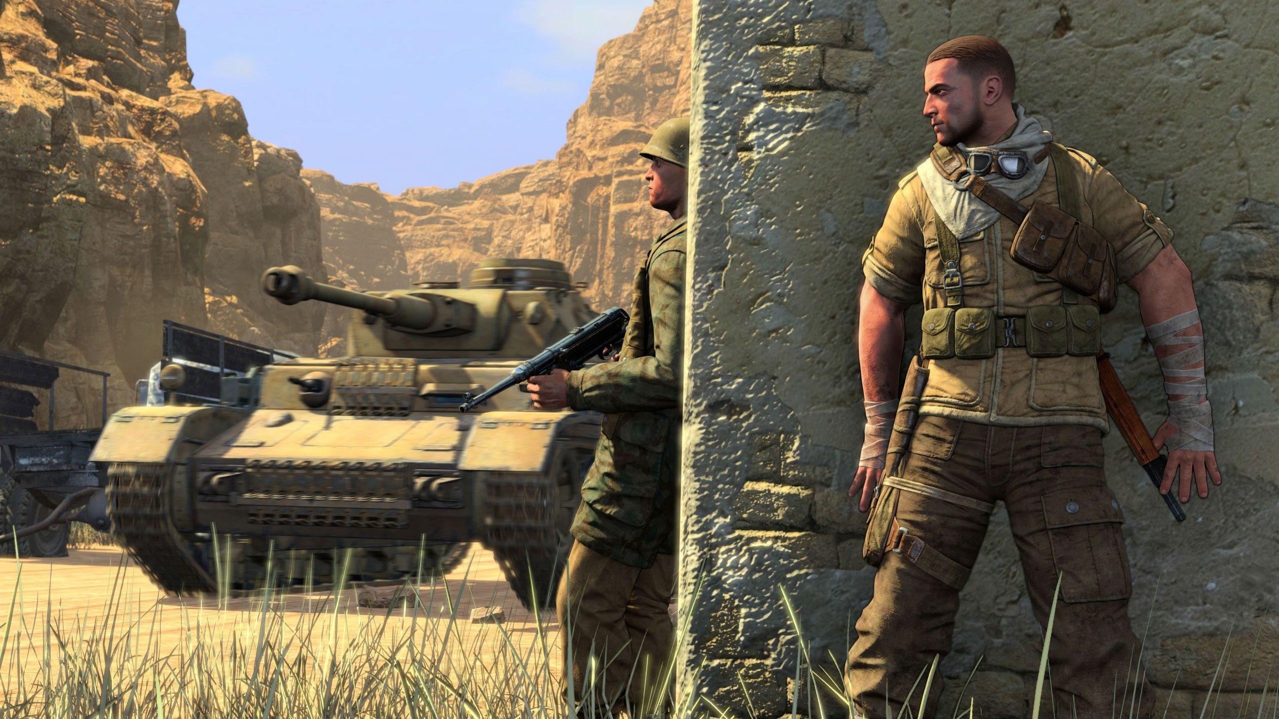 2560x1440 Sniper Elite III Screenshot Wallpaper