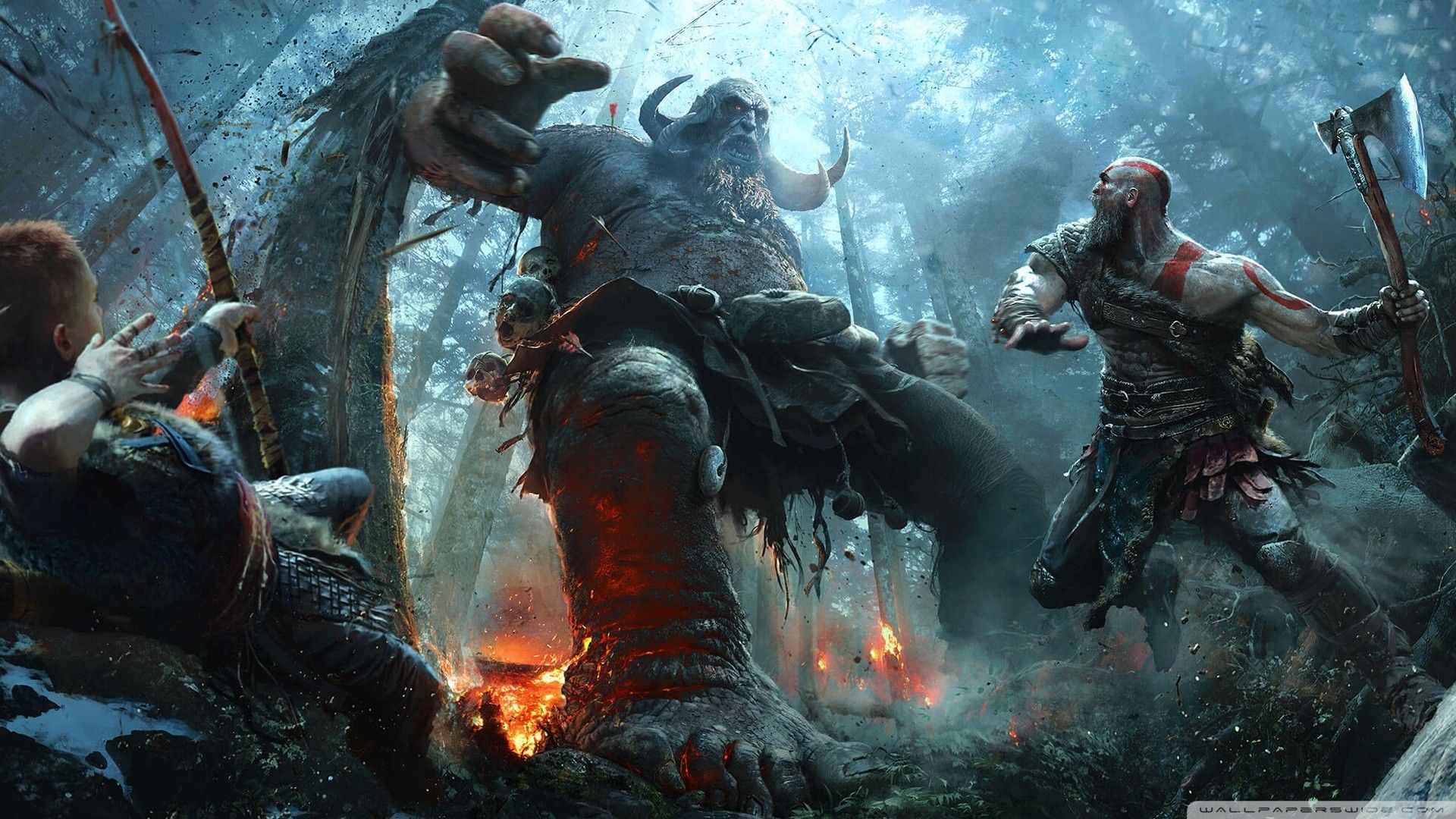 1920x1080 God Vs Devil Wallpaper