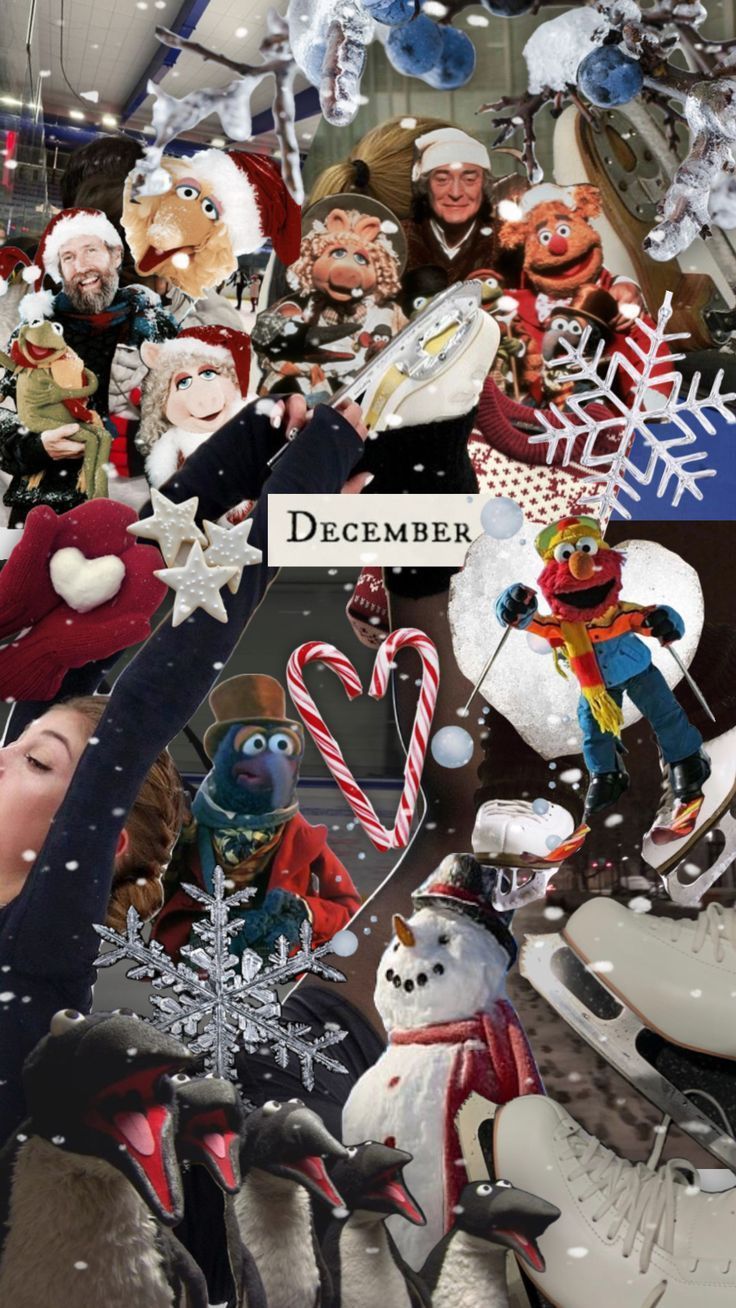 736x1308 winter #skating #iceskating #december #february #snow #muppets