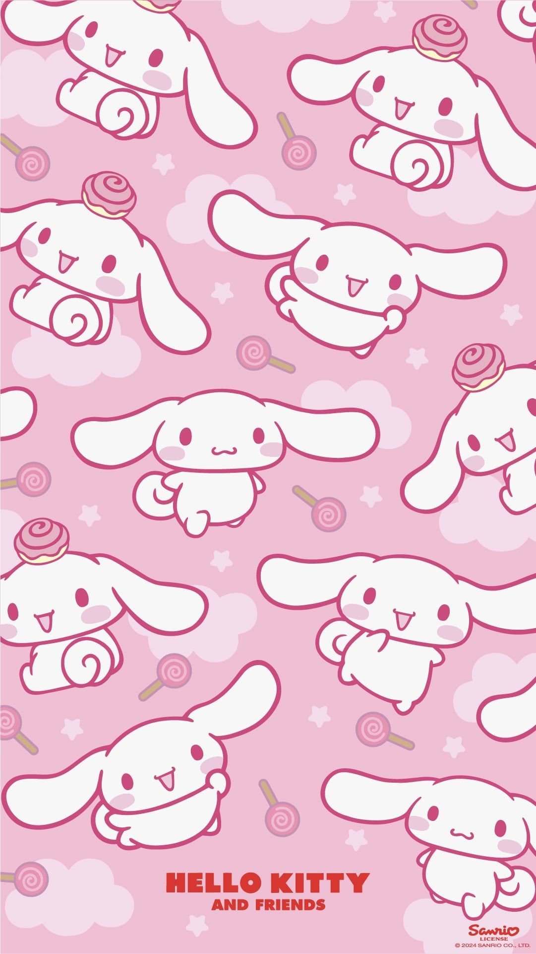 1081x1921 Hello Kitty & Friends Phone Wallpaper