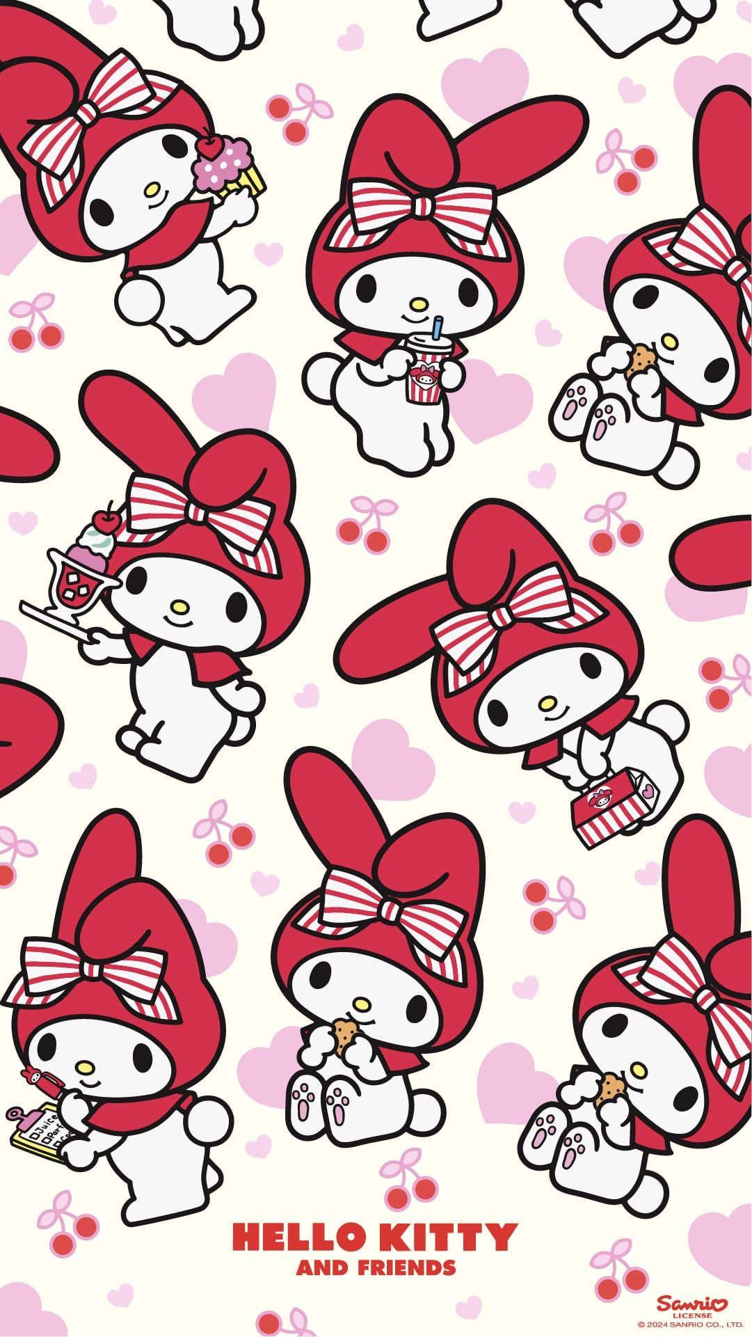 1081x1921 Hello Kitty & Friends Phone Wallpaper