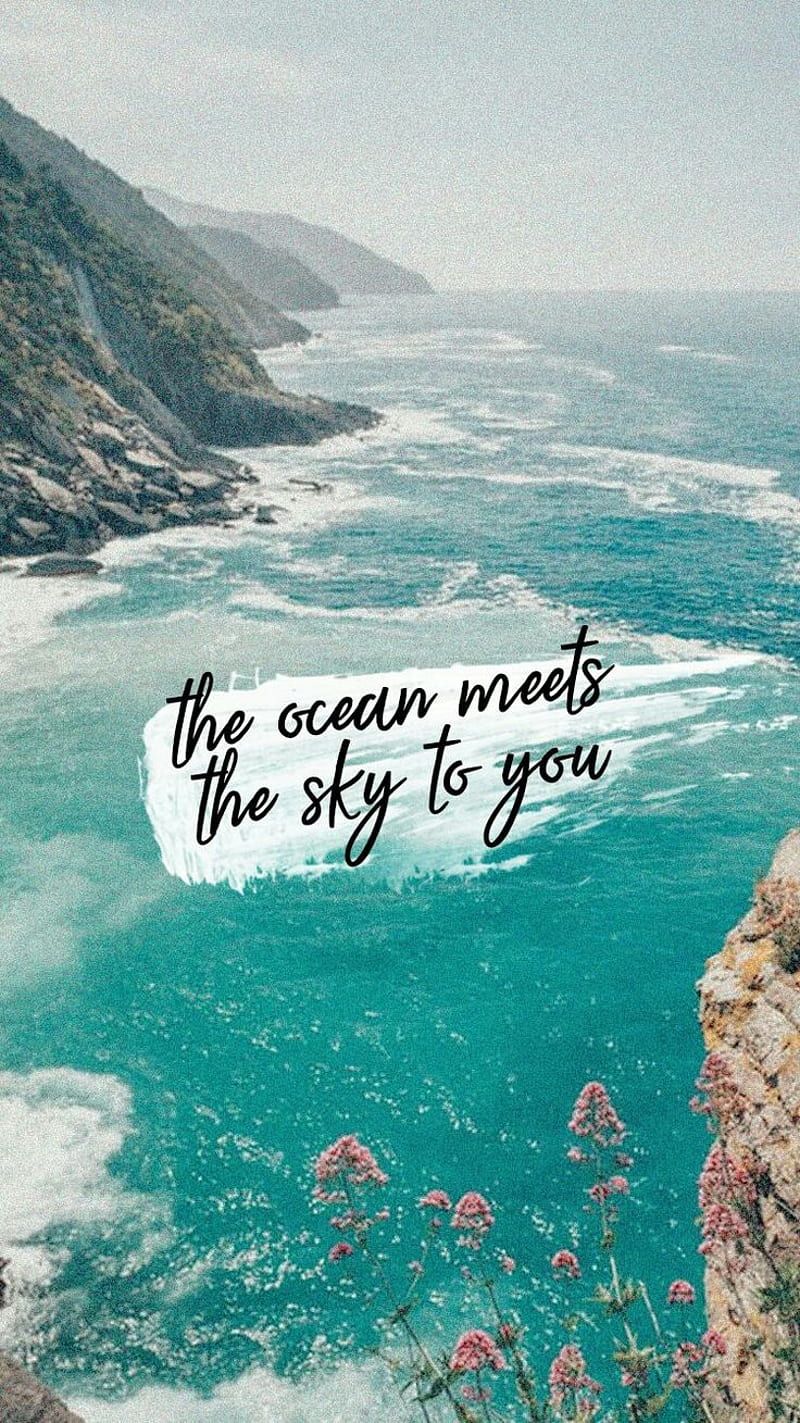 800x1423 HD ocean quote wallpaper