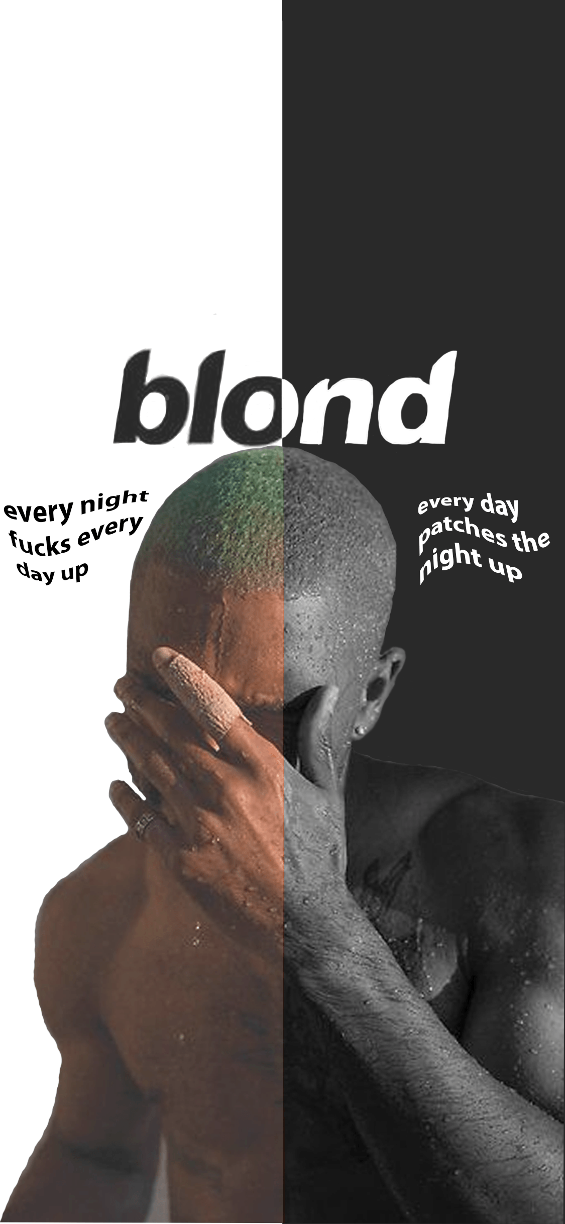 1125x2436 Santiago Fermin ocean blonde nights lyrics iphone wallpaper