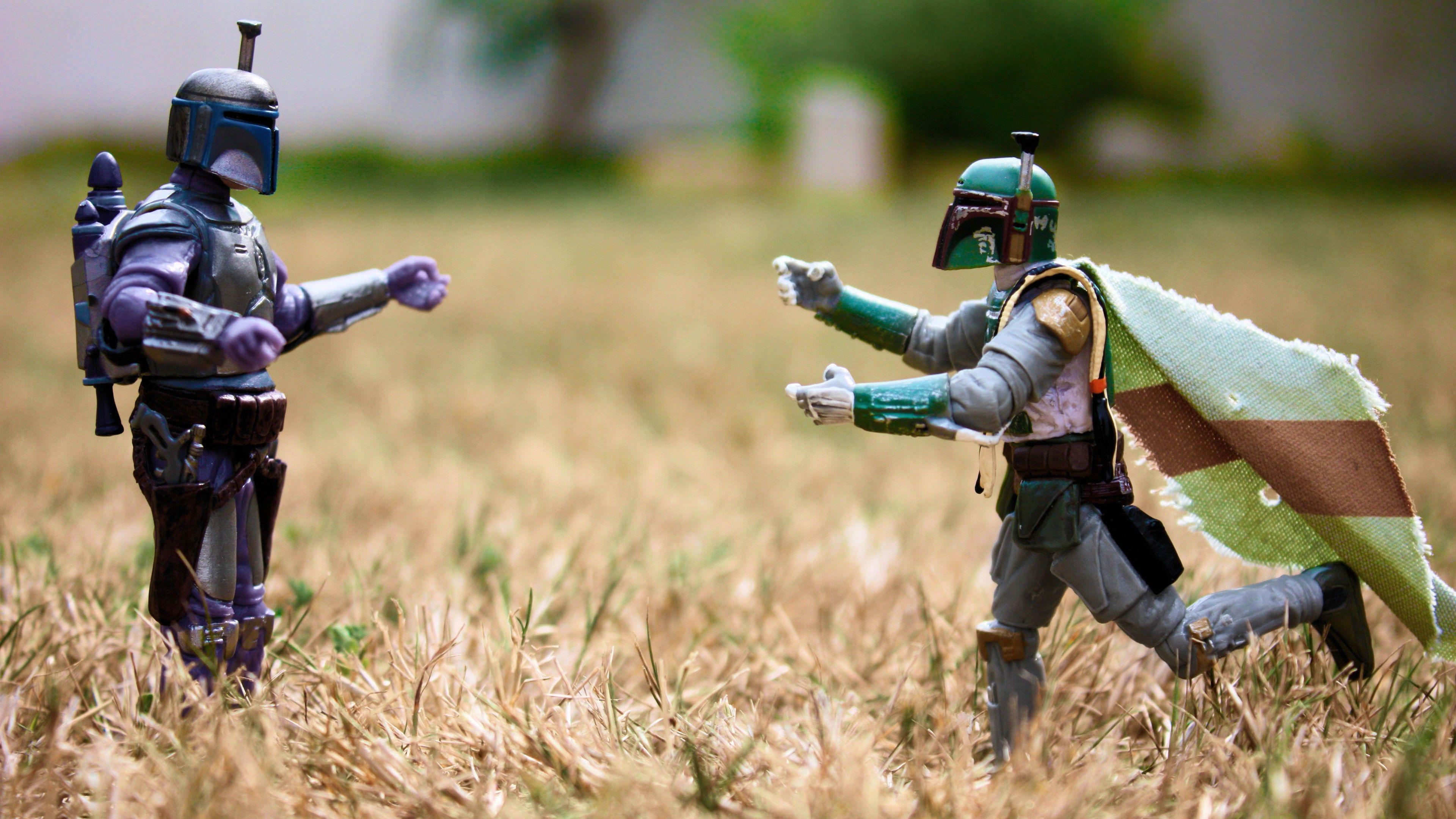 3840x2160 Star Wars, Boba Fett, Jango Fett, Humor Wallpaper HD / Desktop