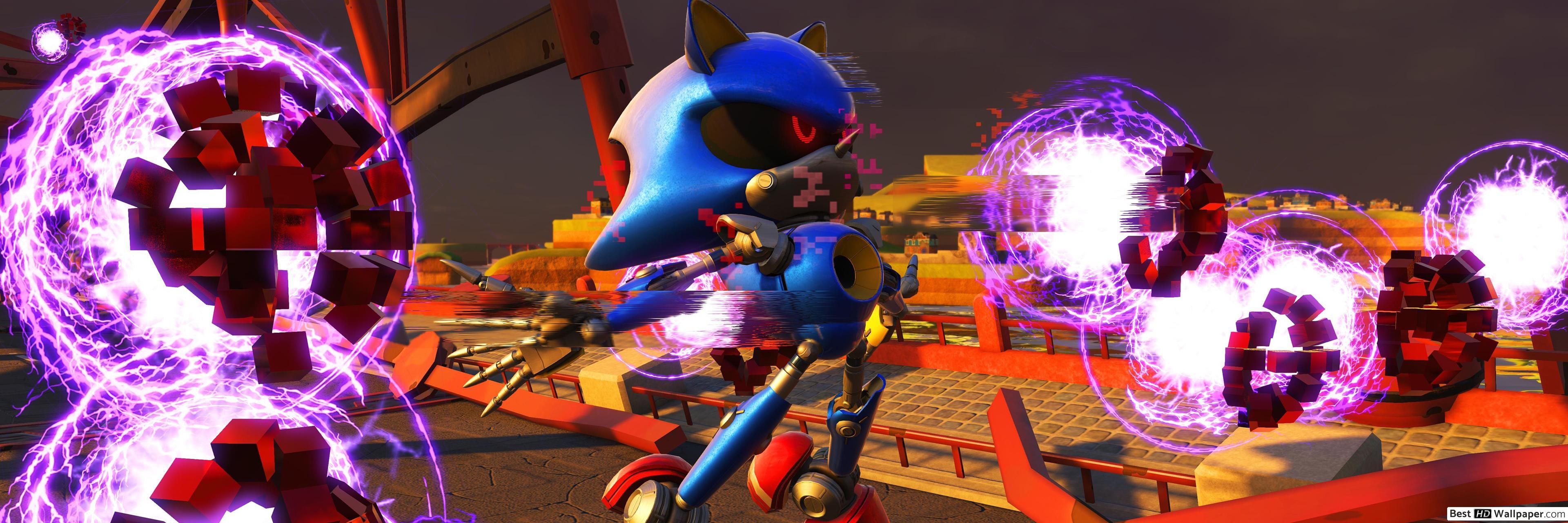 3840x1280 Metal Sonic Hedgehog HD wallpaper download