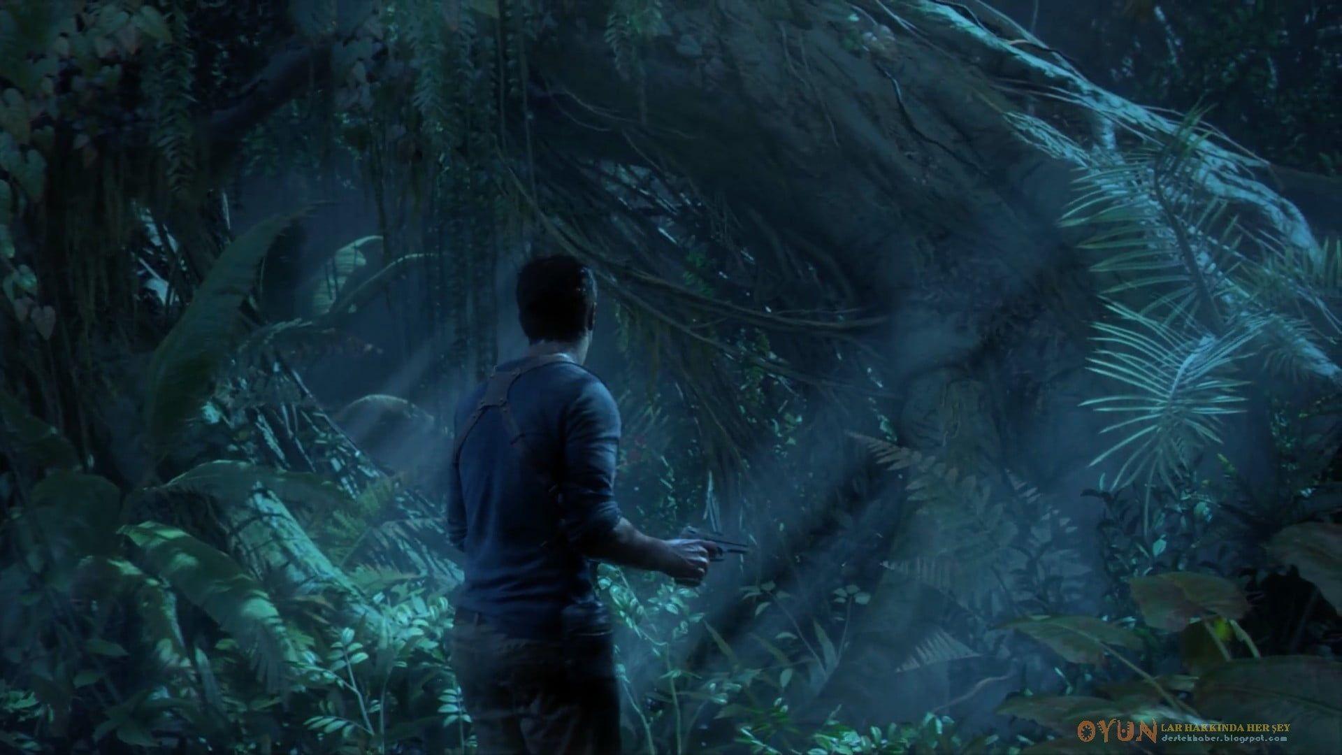 1920x1080 Men's Blue T Shirt, Uncharted, Uncharted 4: A Thief's End, Nathan