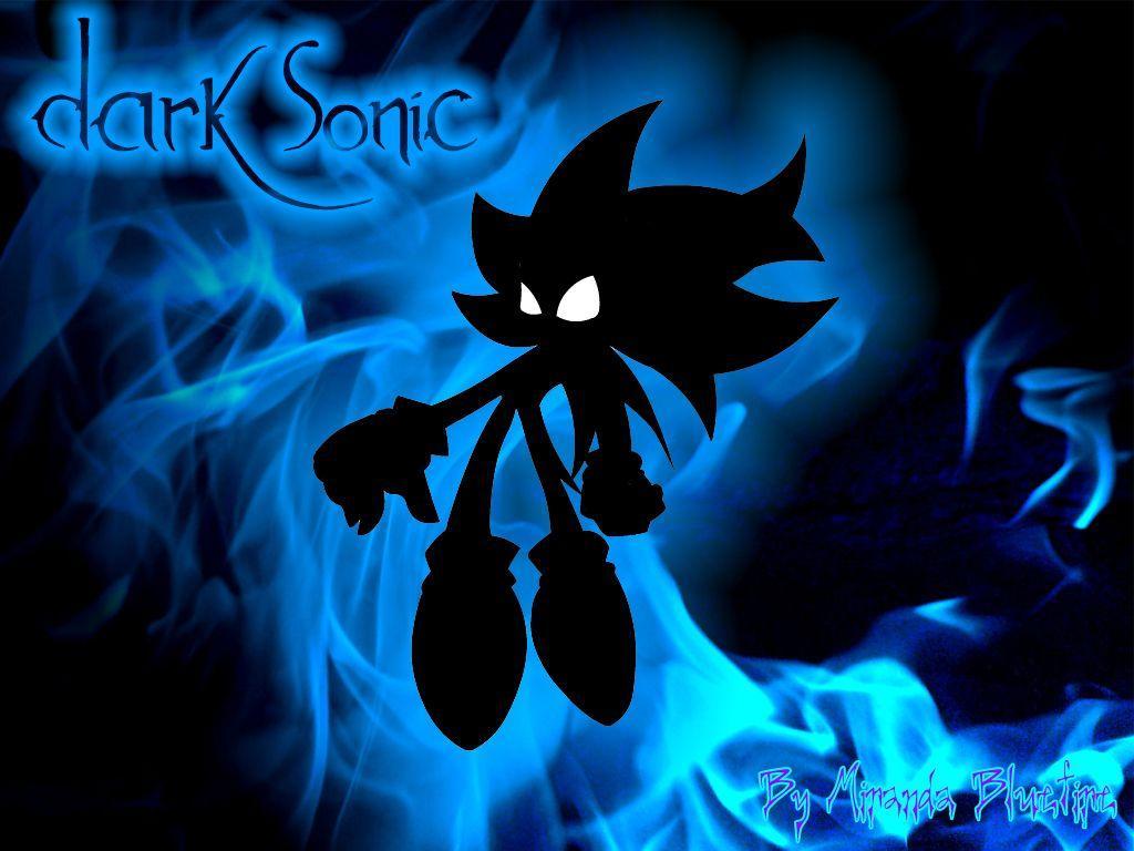 1024x768 Dark Sonic Wallpaper