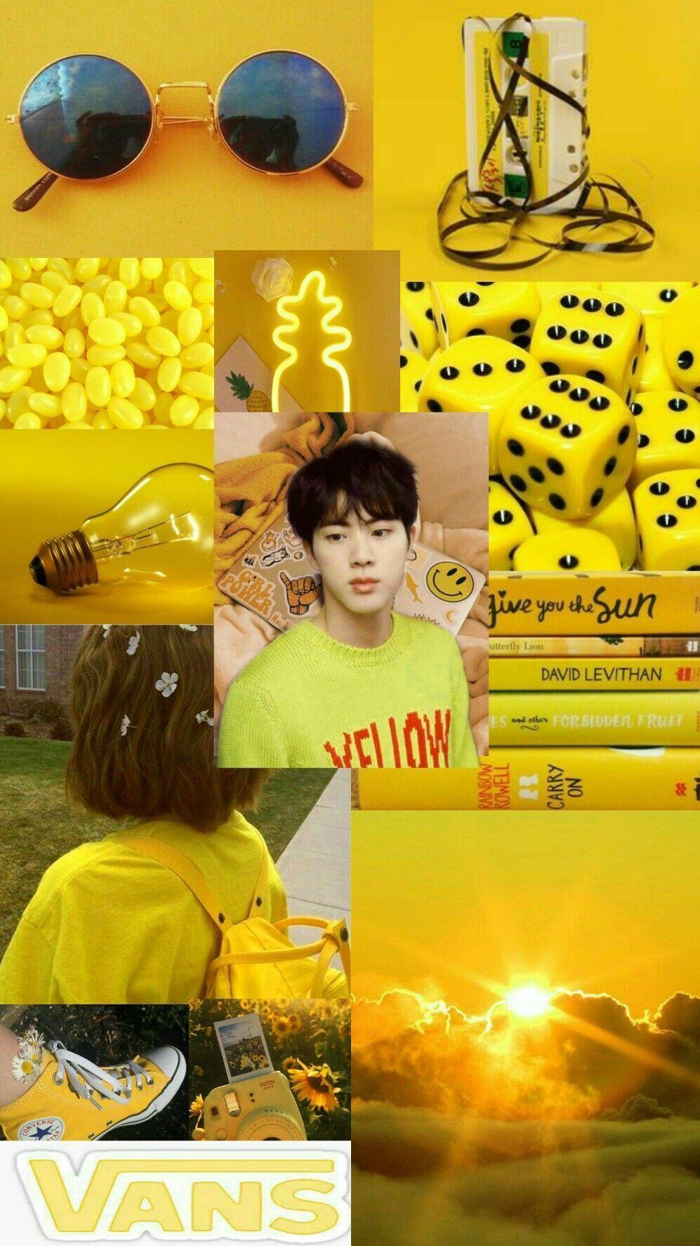 BTS Yellow Aesthetic Wallpapers - Top Free BTS Yellow Aesthetic