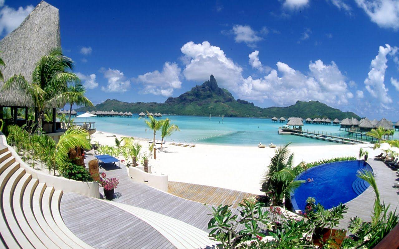 1280x800 Bora Bora Pacific Ocean
