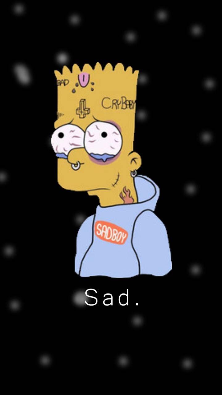 Sad Bart Simpson Phone Wallpapers - Top Free Sad Bart Simpson Phone  Backgrounds - WallpaperAccess