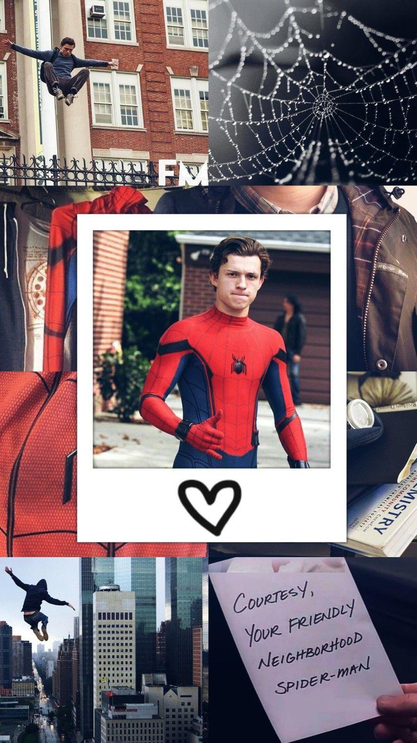 858x1527 Peter Parker Spiderman Tom Holland Lockscreen