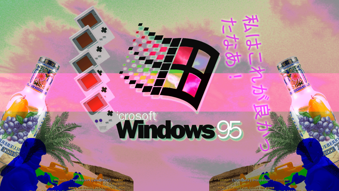 1366x768 Free download Aesthetic Vaporwave Wallpaper at Cool Monodomo