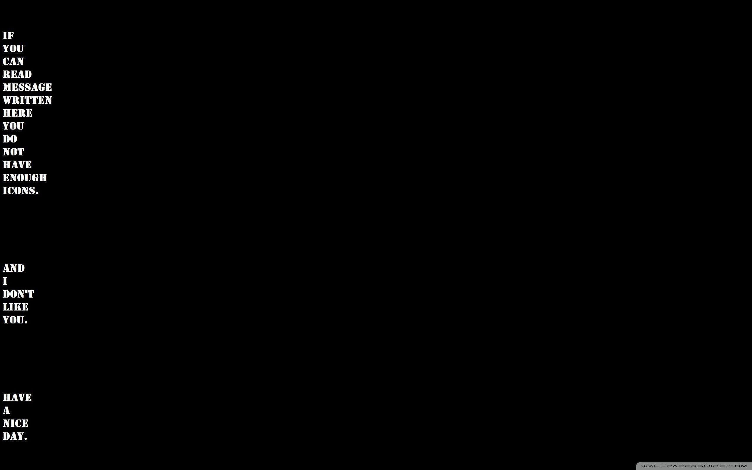 2560x1600 Message Wallpaper