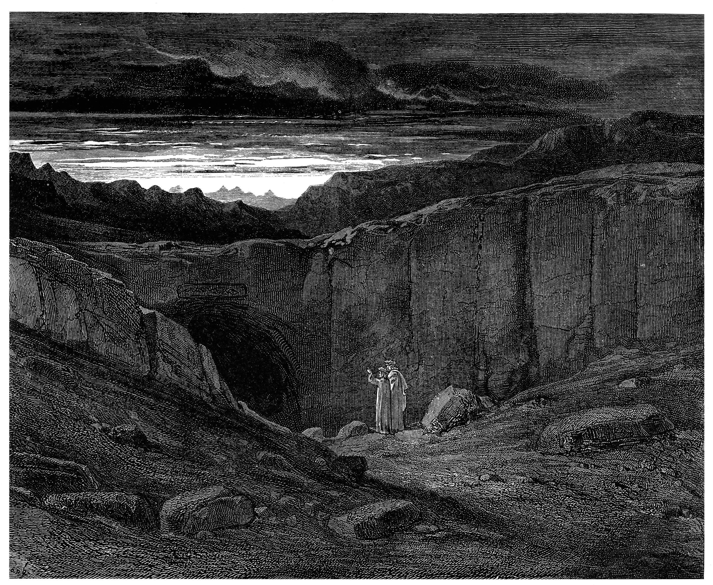 2820x2314 Gustave Doré, Dante Alighieri, The Divine Comedy, Dantes Inferno