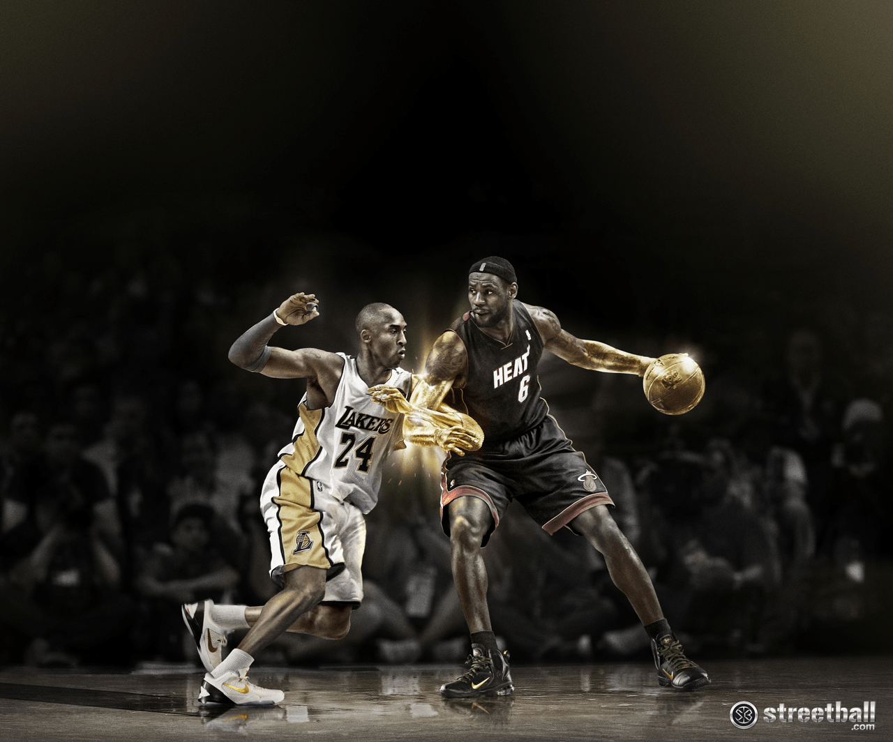 1280x1064 Kobe Bryant Dunk On Lebron James Wallpaper High Quality. Sports