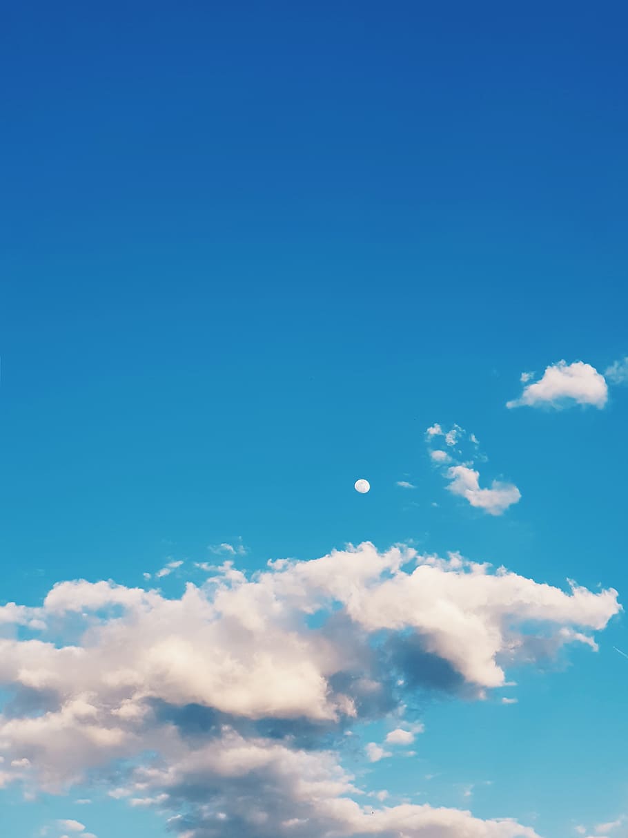 910x1213 HD wallpaper: nature, outdoors, azure sky, cloud, pastel, portrait, vsco