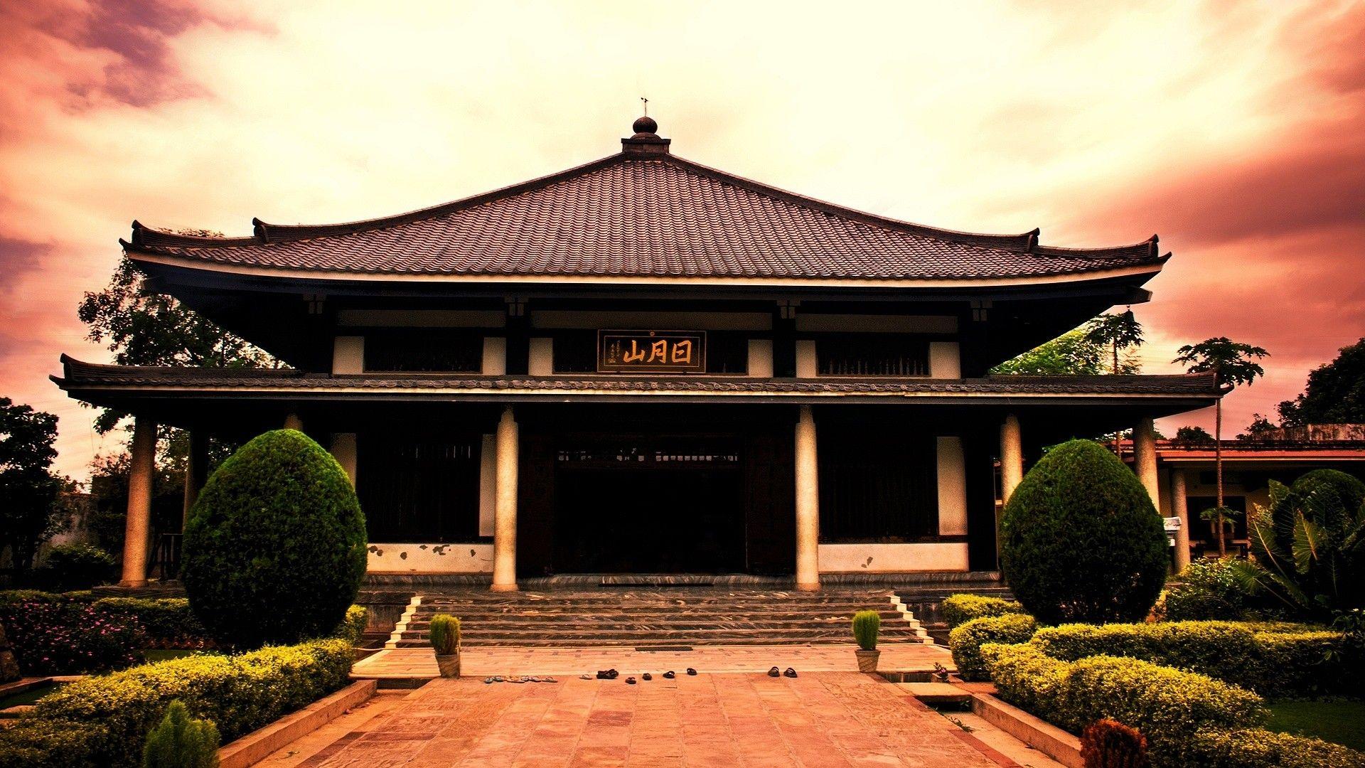 1920x1080 Other: Japanese Temple New Tenryu Building Japan Wallpaper for HD