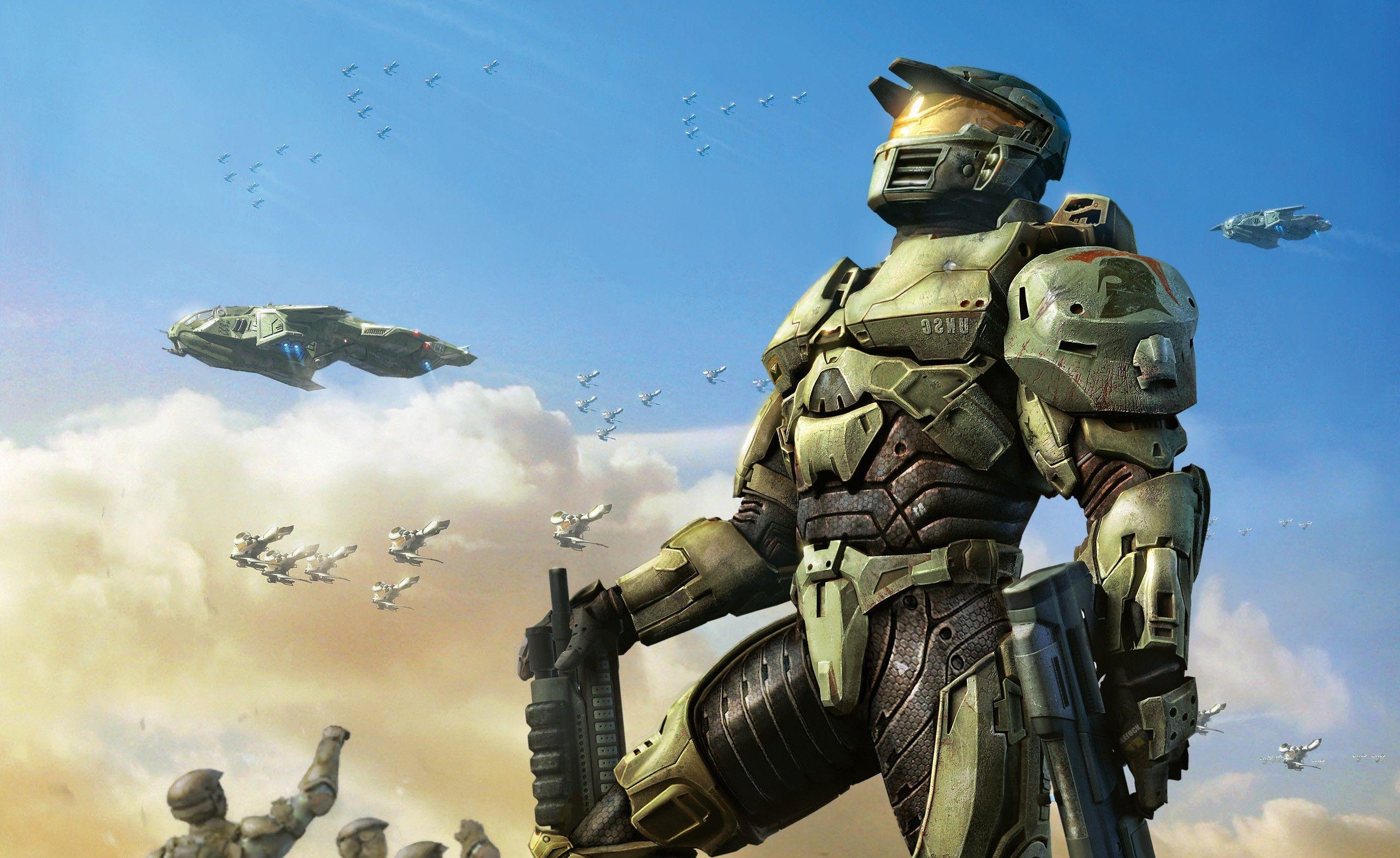2560x1570 Halo, Video Games, Master Chief, Military, Soldier Wallpaper HD