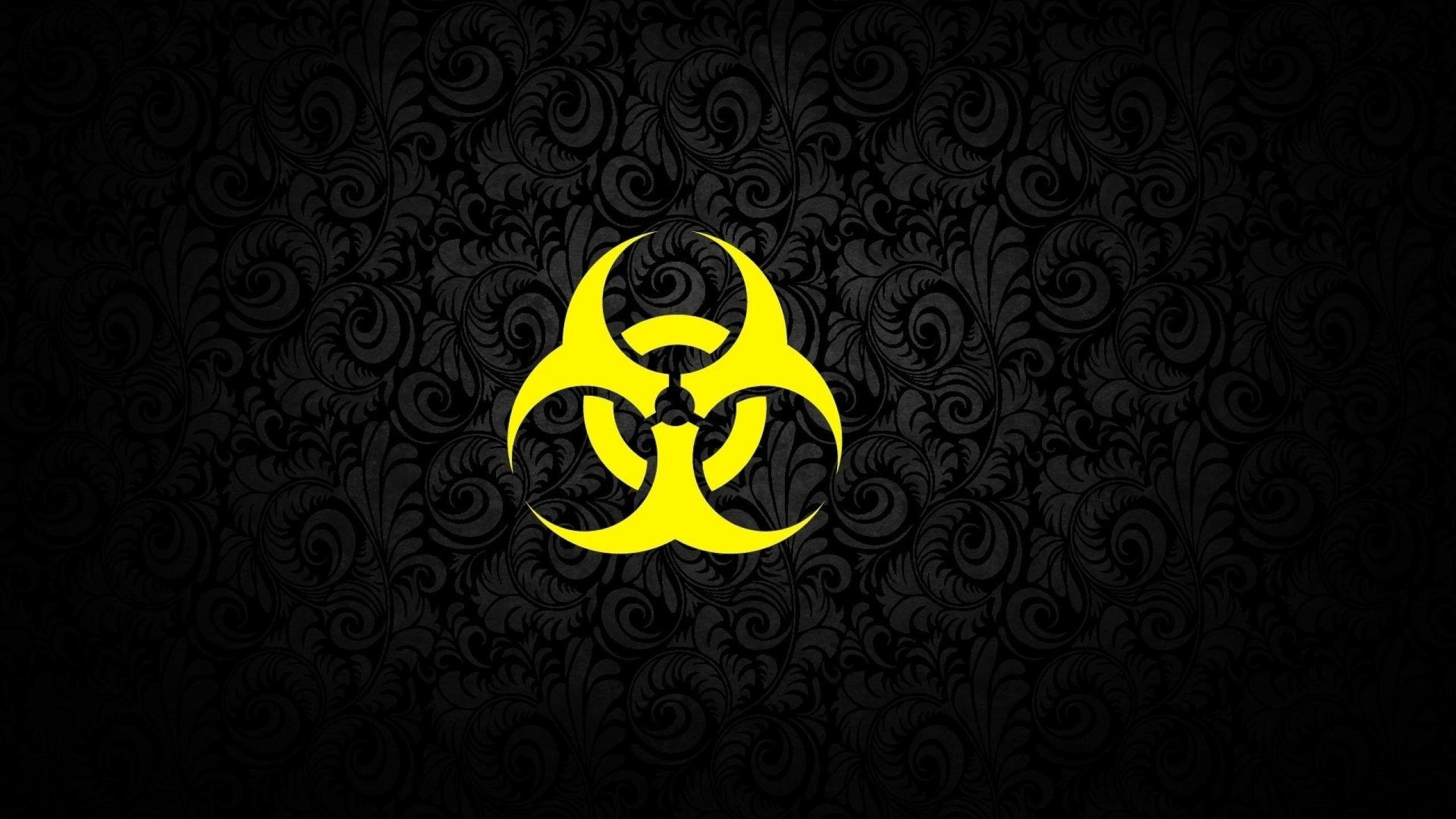 2560x1440 Radiation Symbol Wallpaper