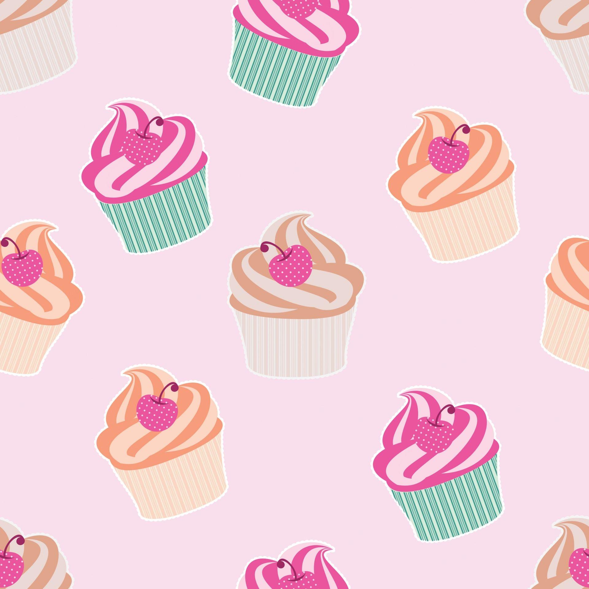 1920x1920 Cute Cupcake Background Wallpaper. HD Wallpaper