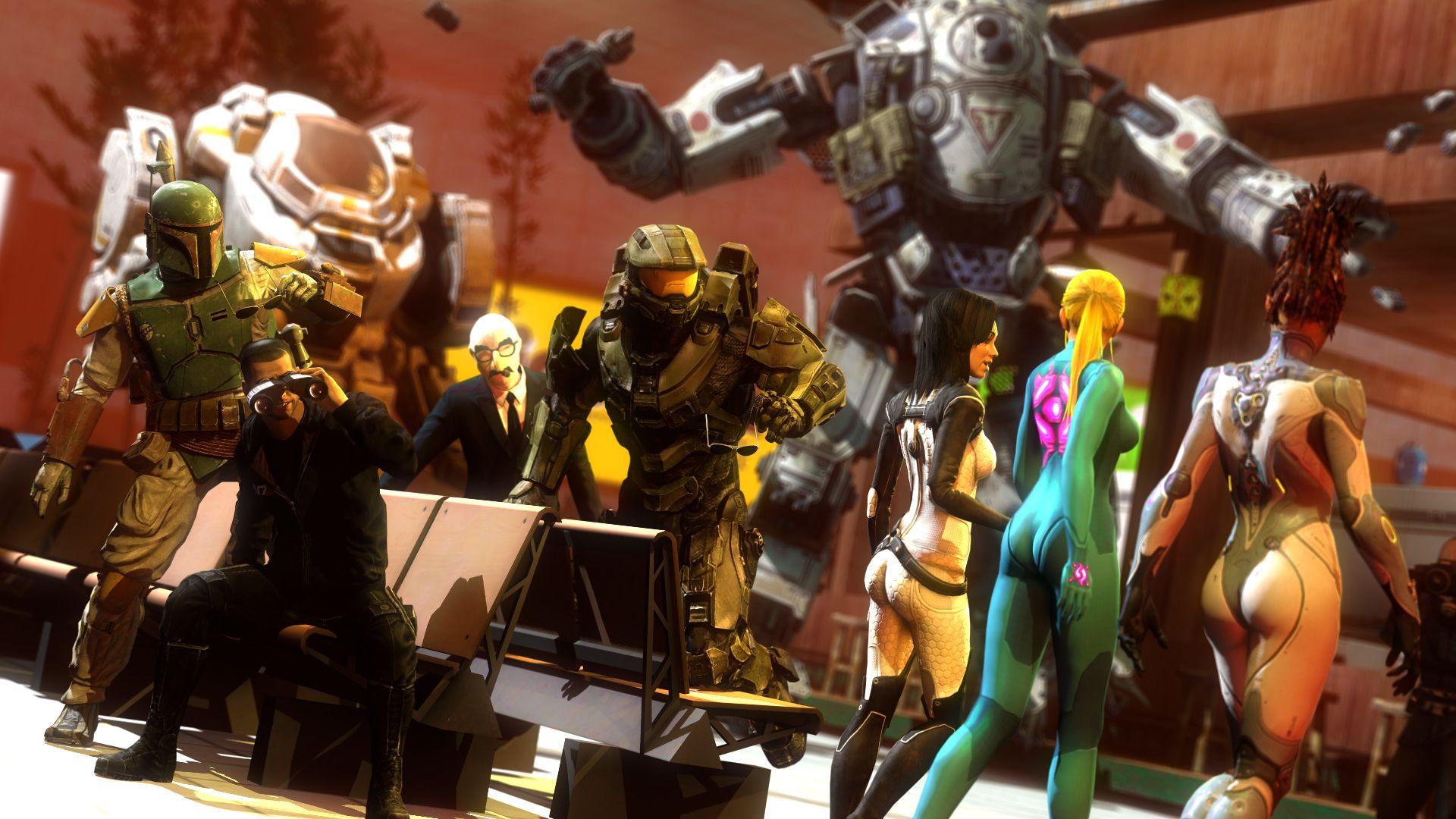 1920x1080 Desktop Wallpaper Halo Shepard Star Wars Mass Effect 1920x1080