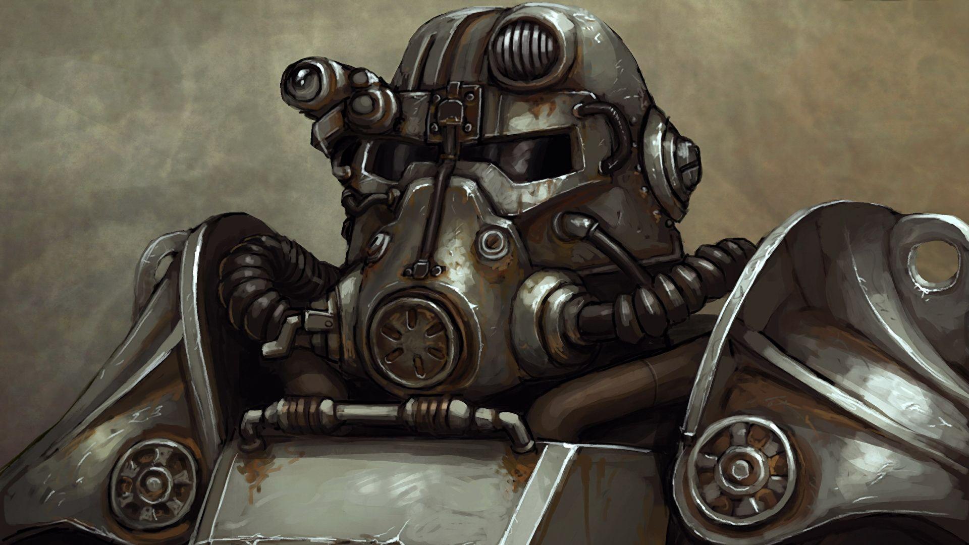 1920x1080 Picture Fallout armour Helmet Warriors Brotherhood of 1920x1080