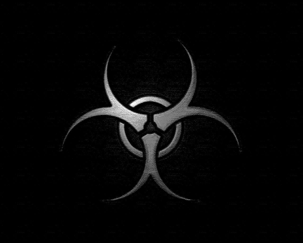 1280x1024 Download wallpaper: radiation, sign radiation, wallpaper