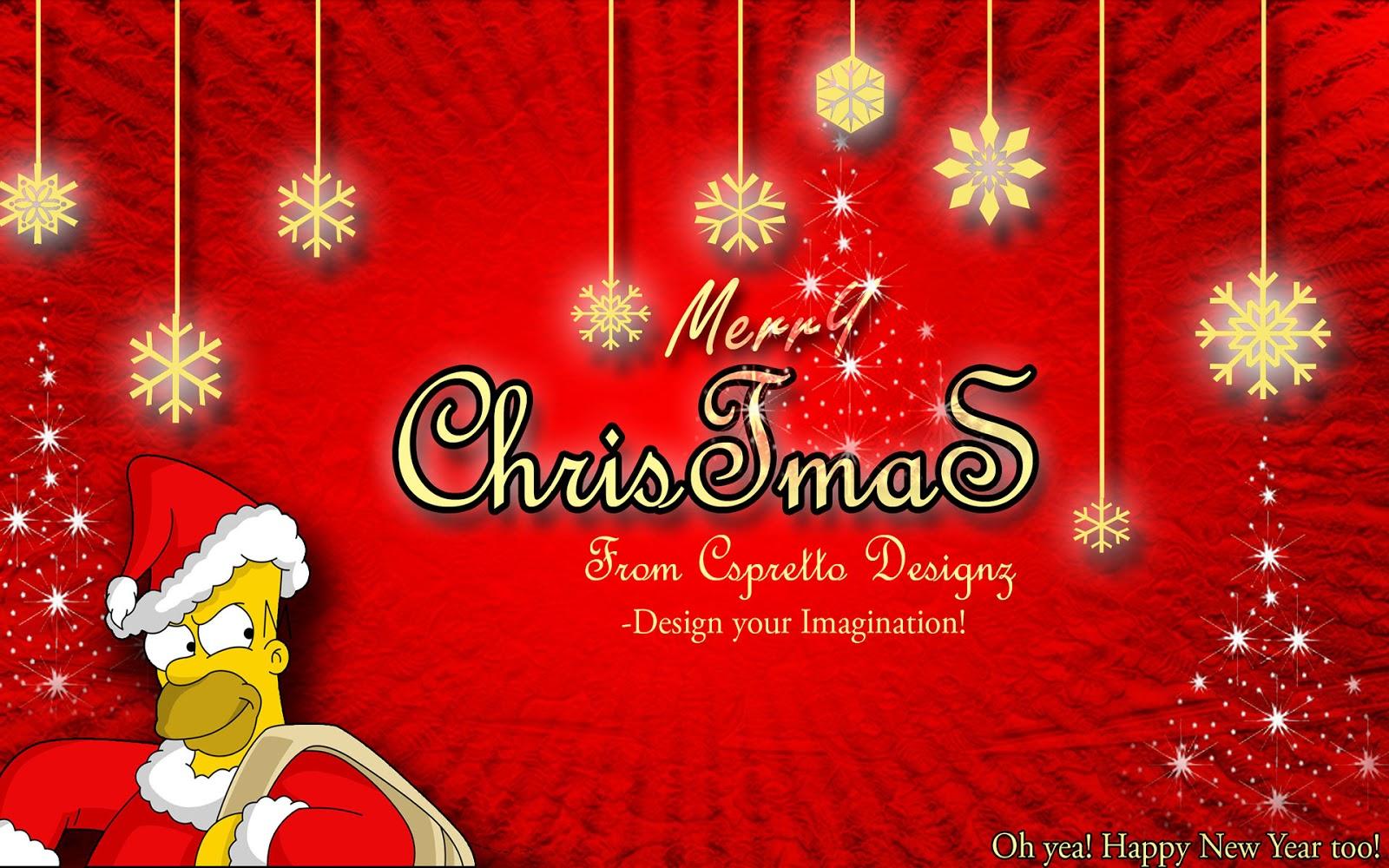 1600x1000 Simpsons Christmas Wallpaper (1600x1000)