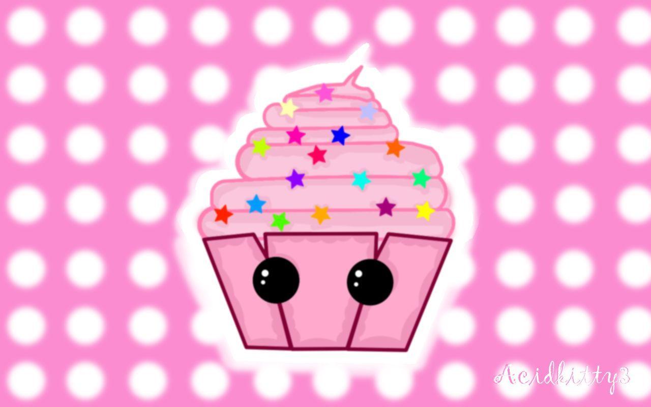 1280x800 Cute Cupcakes Cartoon. Cute Cupcake Girls Kids Cake Plate Blue