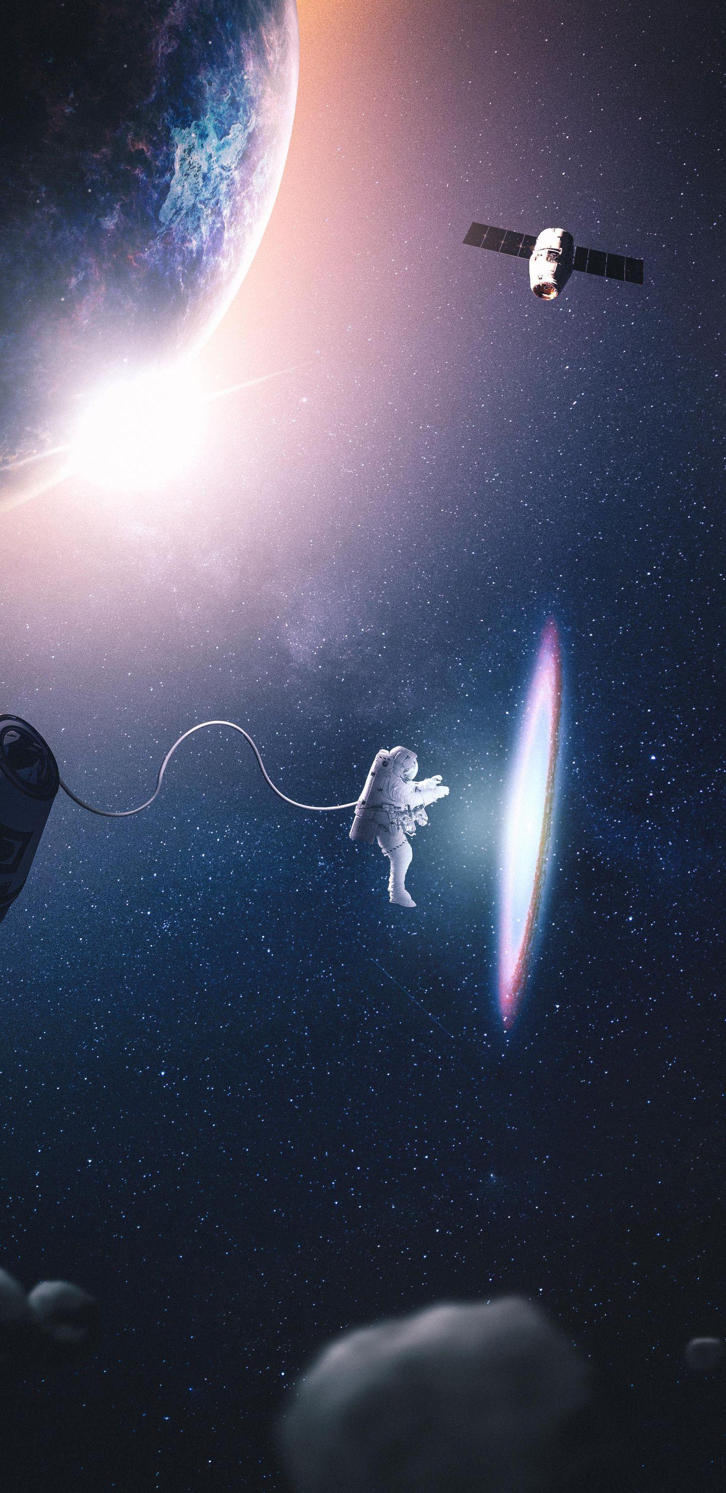 1440x2960 Astronaut Creating Parralel Space 4k Samsung Galaxy Note