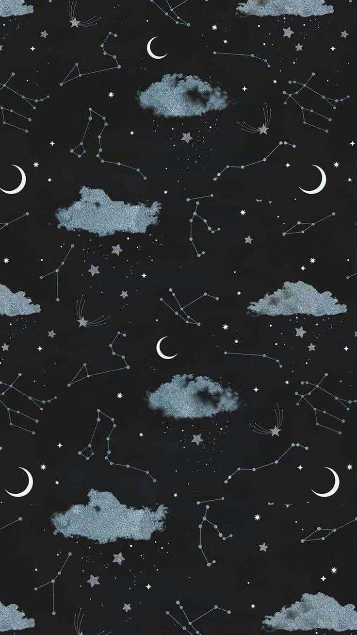 736x1308 Samsung Galaxy S9 HD Wallpaper 690. Moon and stars