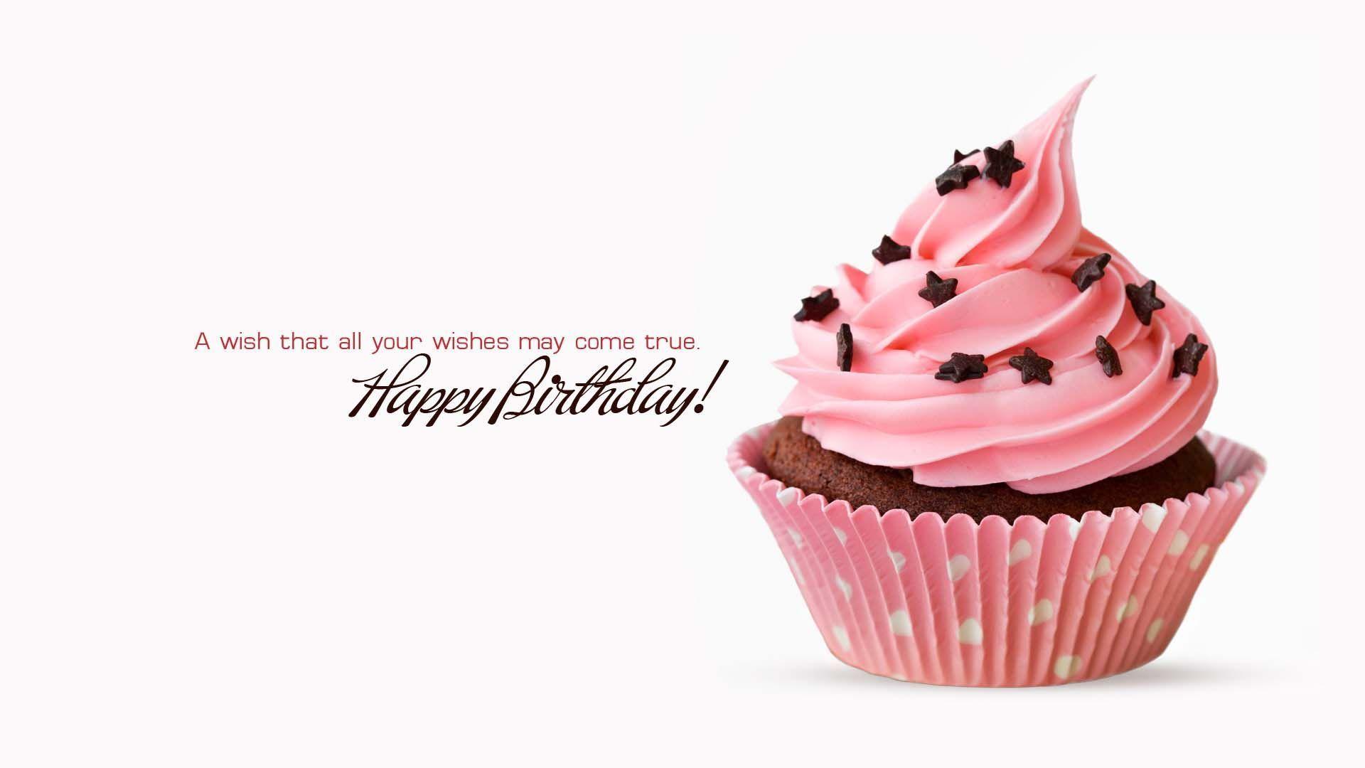 1920x1080 Cute Pink Birthday Cake. HD Birthday Wallpaper for Mobile and Desktop