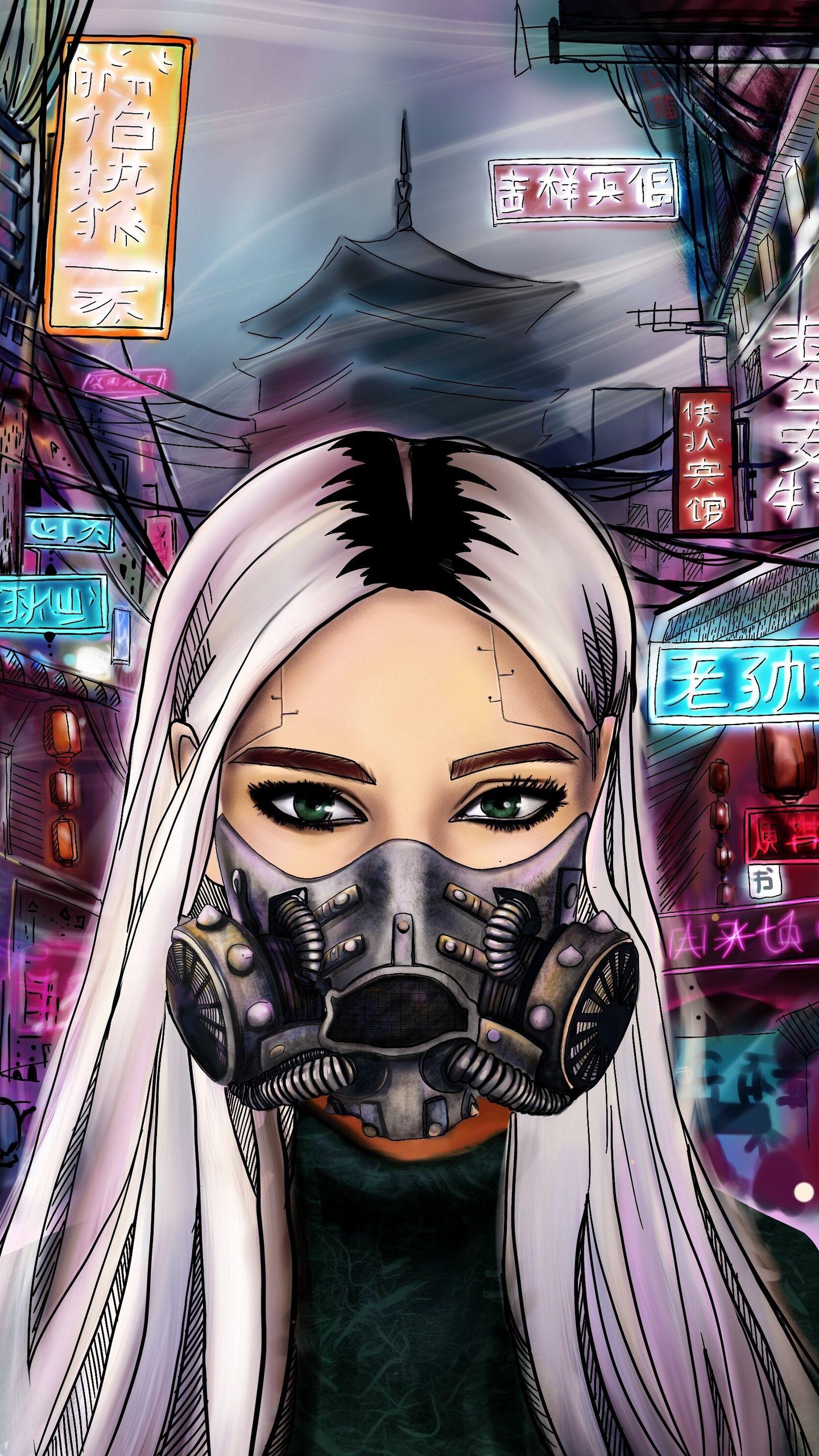 Cyberpunk Anime Girl Wallpapers Top Free Cyberpunk Anime Girl