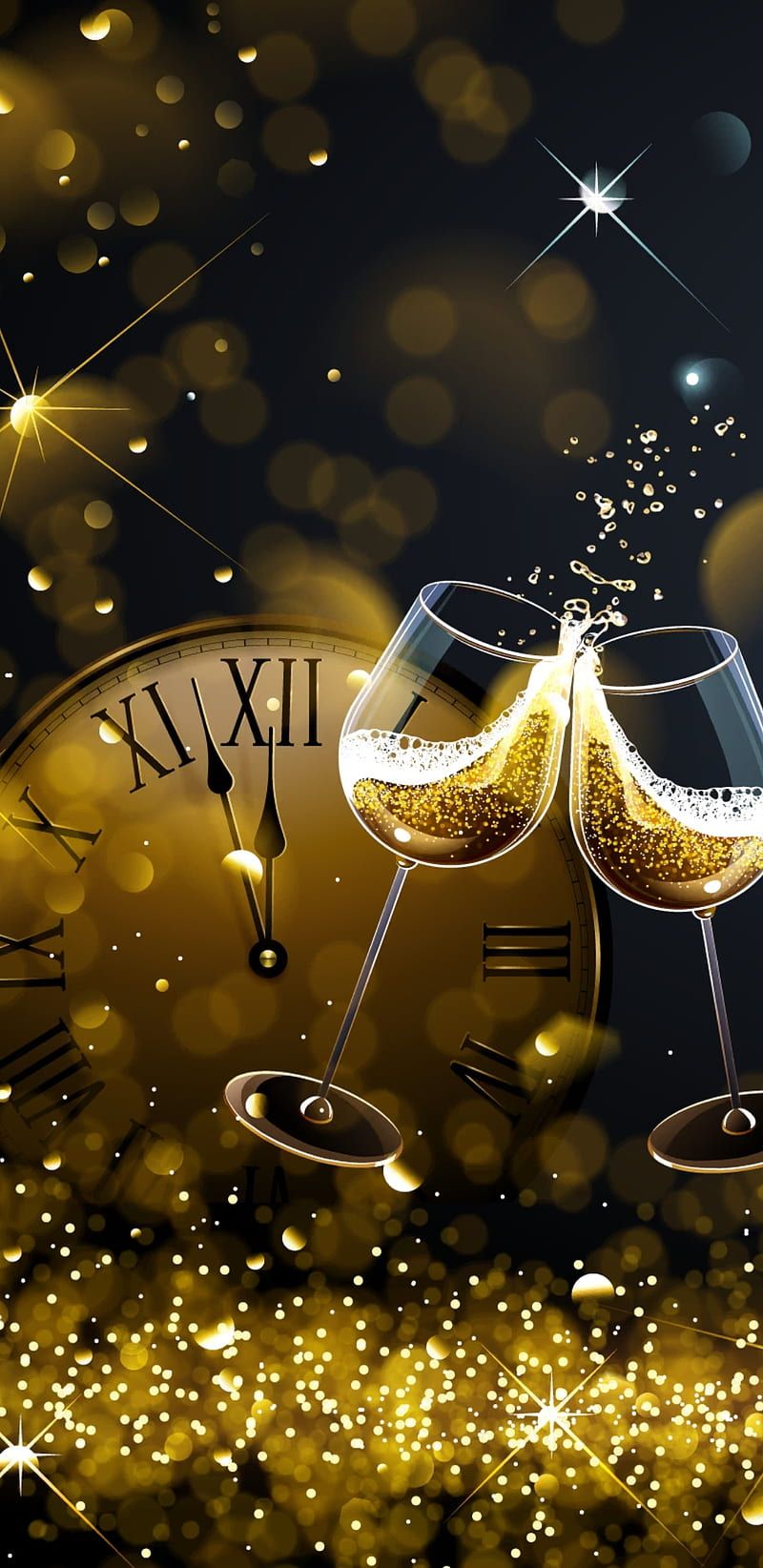 800x1644 Newyear new years, celerbrate, party, season, christmas, golden, glitter, HD phone wallpaper