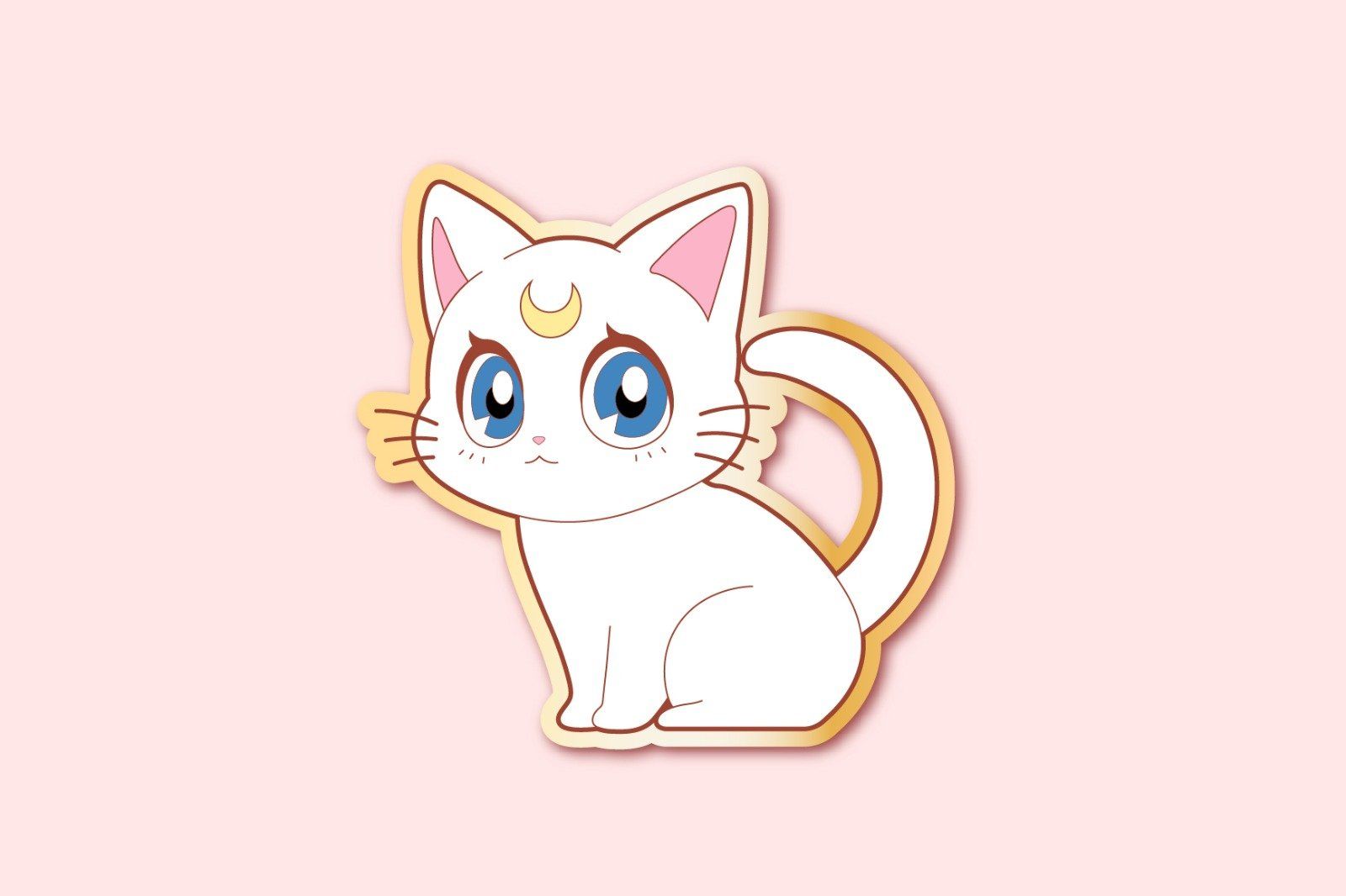 1600x1066 Luna & Artemis Cats Pin
