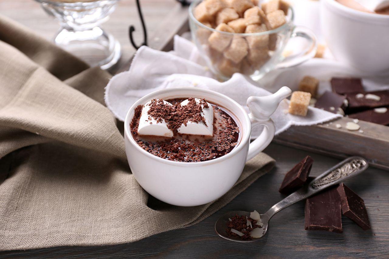 1280x853 Desktop Wallpaper Chocolate Marshmallow Hot chocolate drink Cup