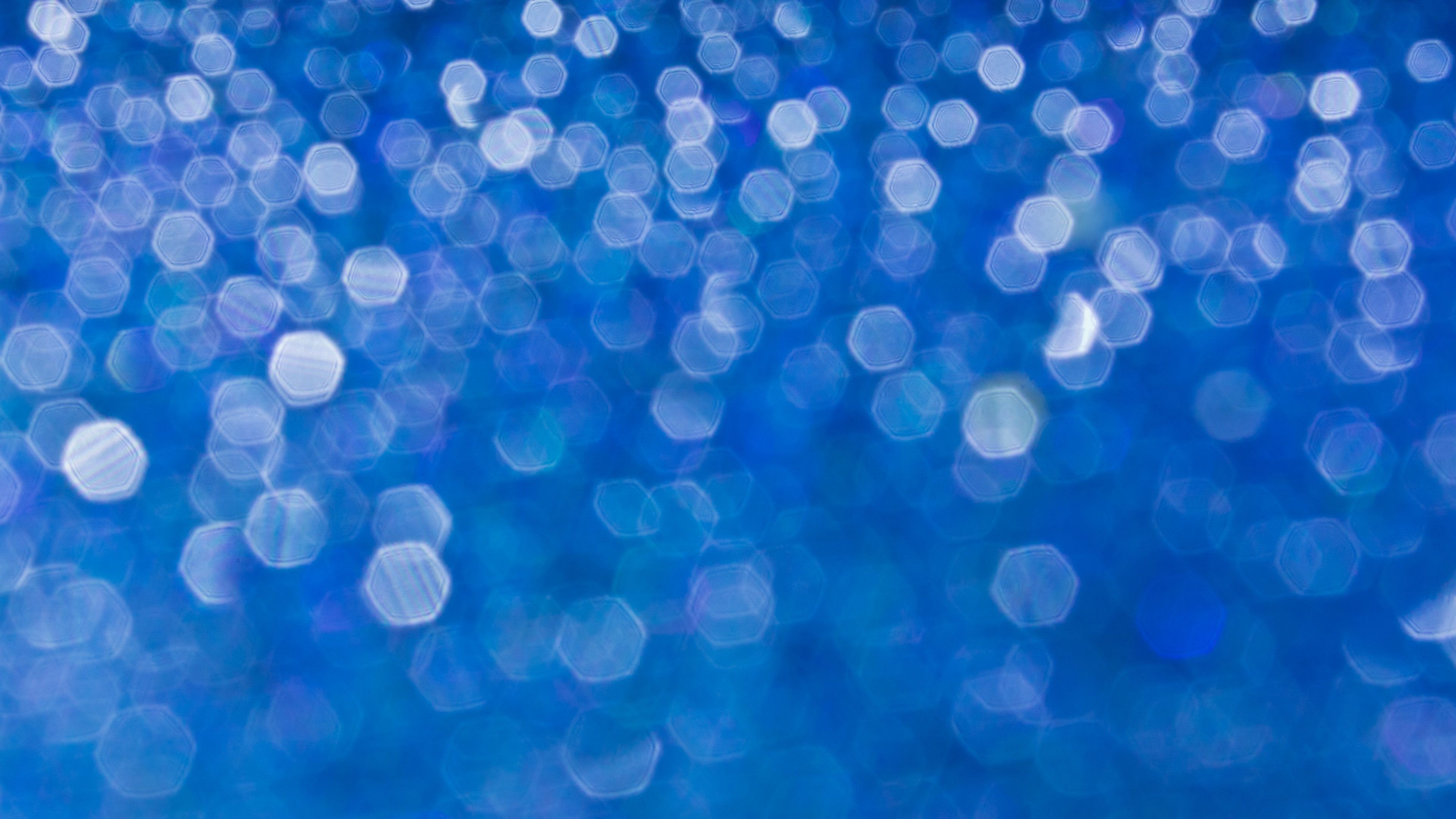 3840x2160 4K Blue Bokeh Background HD Desktop Wallpaper 40679