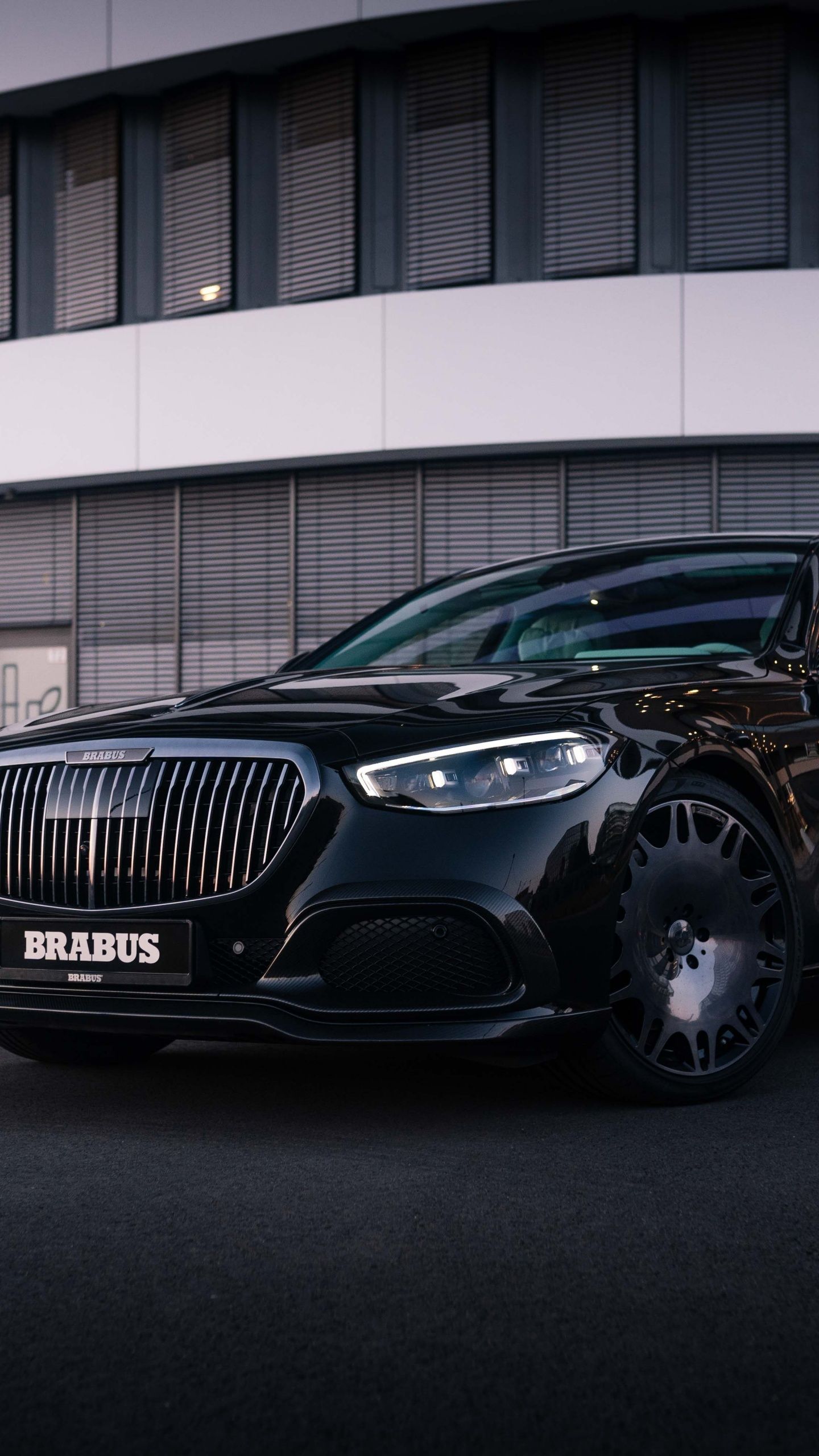 1440x2560 Brabus 600 Wallpaper 4K, Mercedes Benz S Class, Black cars