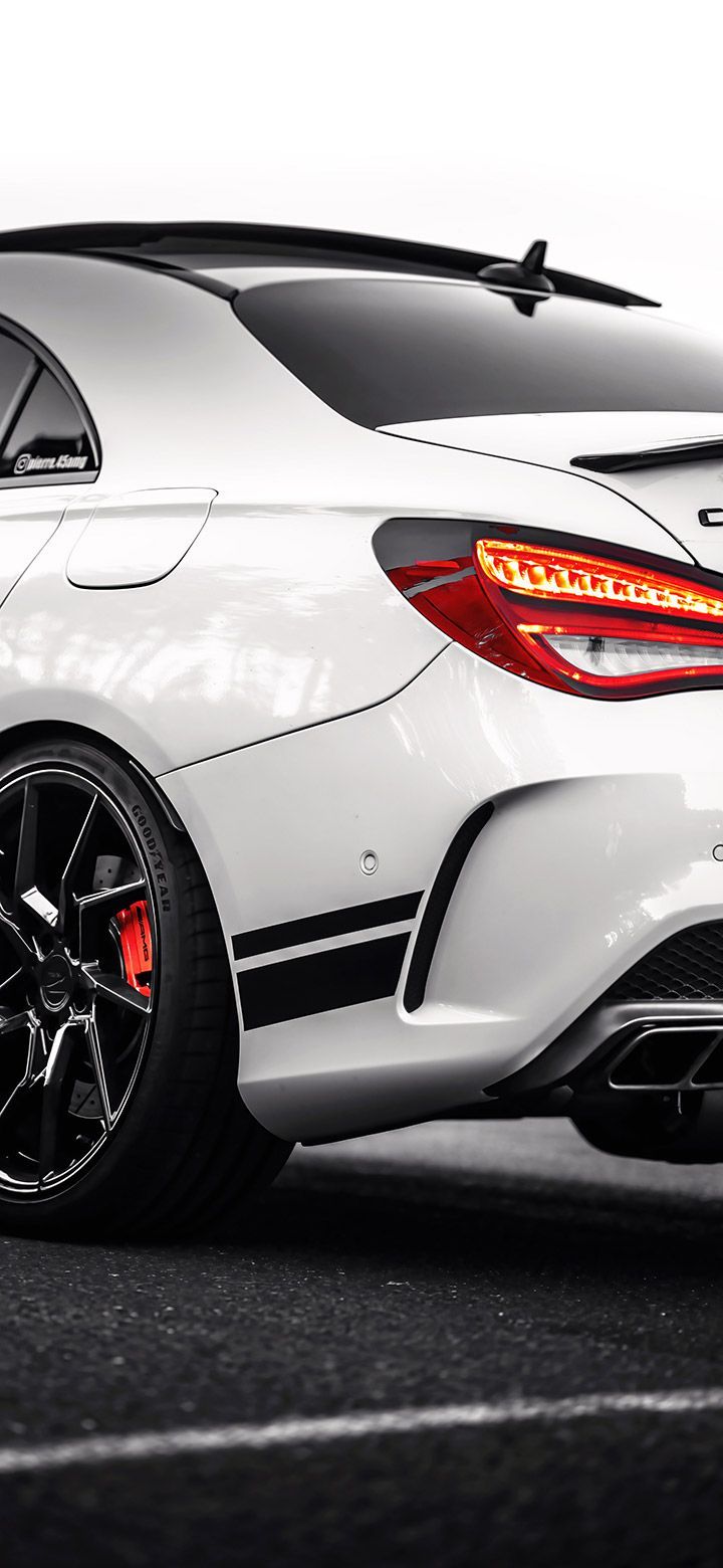 720x1560 Mercedes C300 Rear View 4K Phone Wallpaper