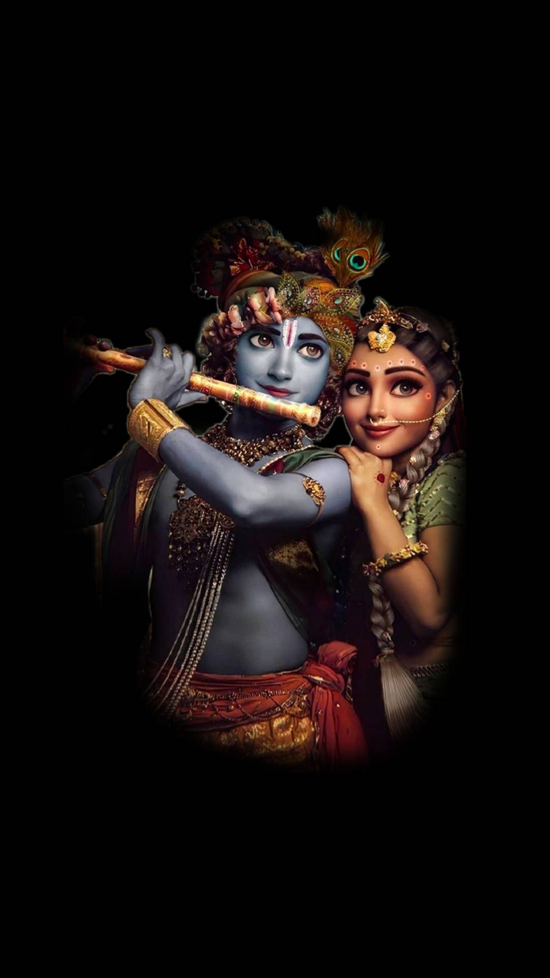 1080x1920 Lord Krishna iPhone Wallpaper