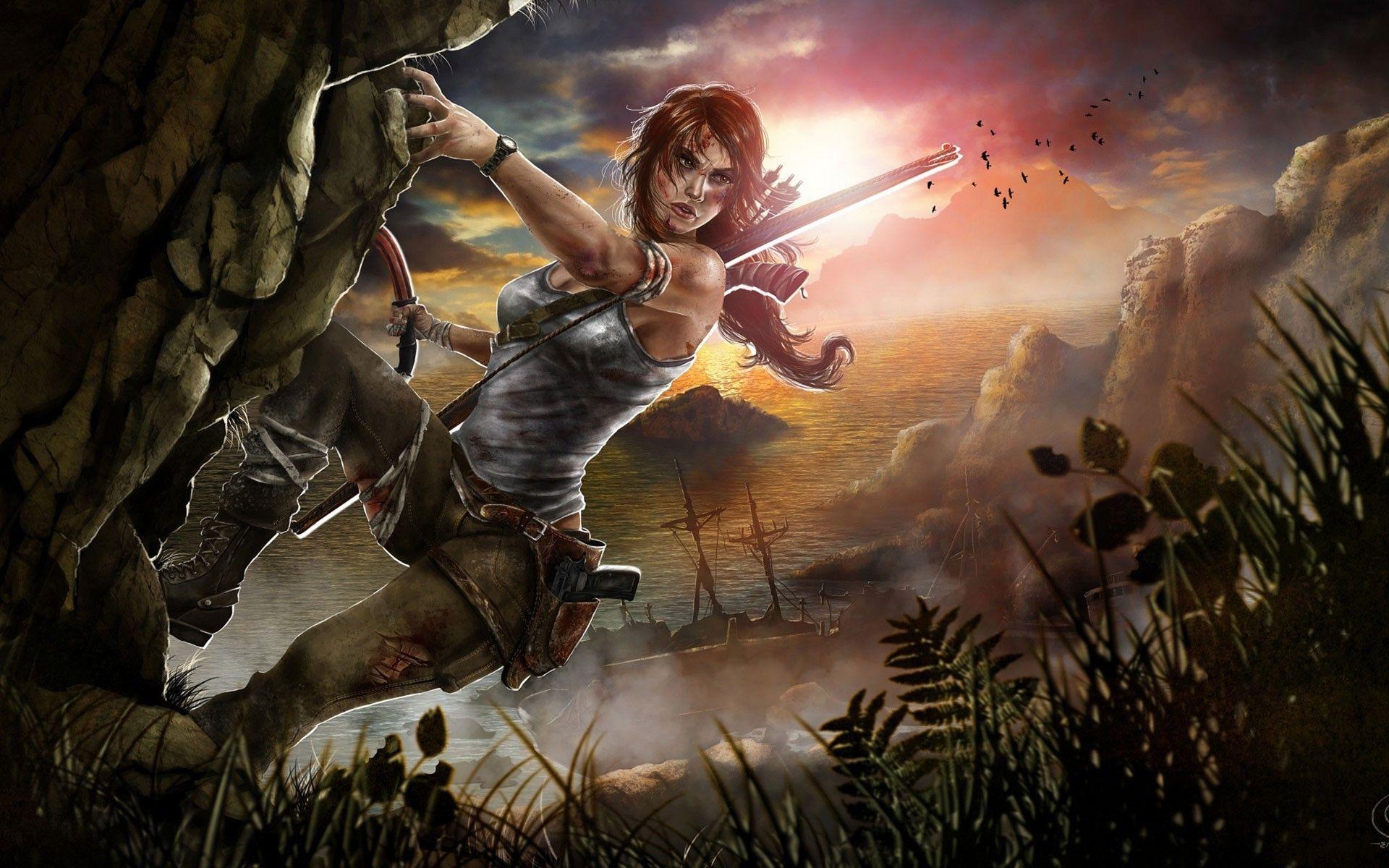 1920x1200 video Games, Video Game Characters, Video Game Girls, Tomb Raider, Lara Croft, Fan Art, Artwork Wallpaper HD / Desktop and Mobile Background