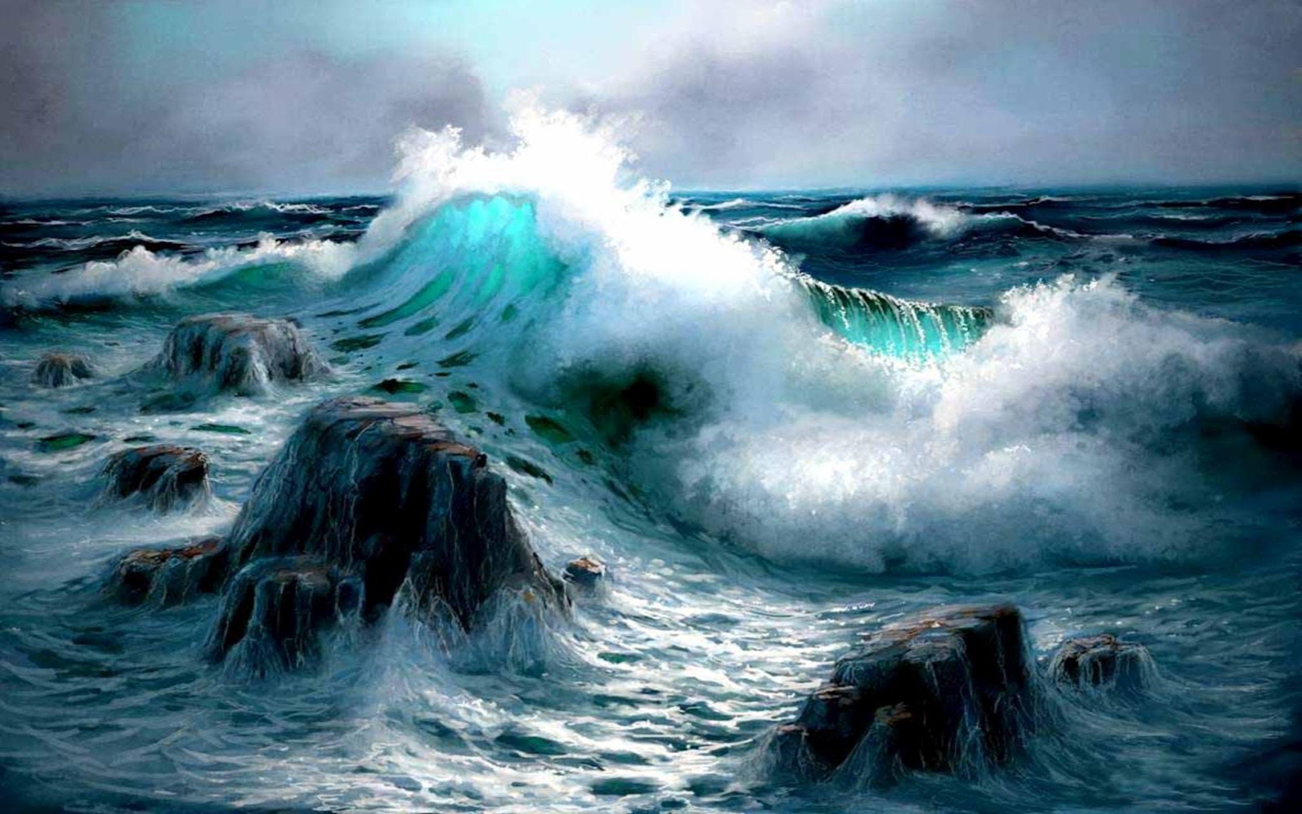 2560x1600 Sea Waves Wallpaper 145135 :